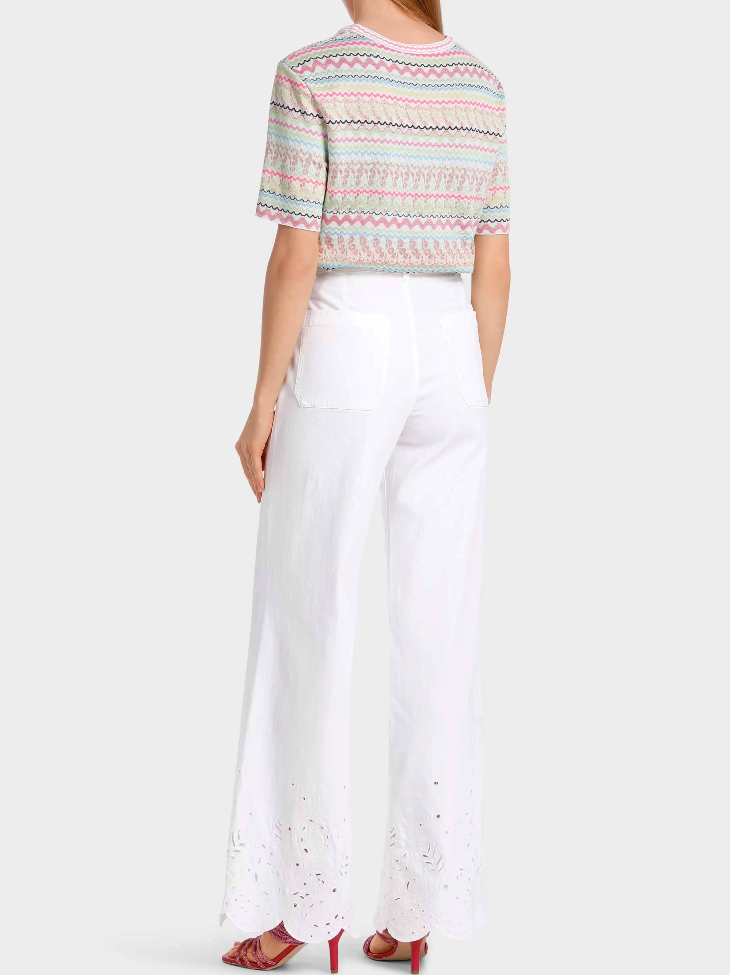 Store Marc Cain Modell WARRI – Hose “Rethink Together” white