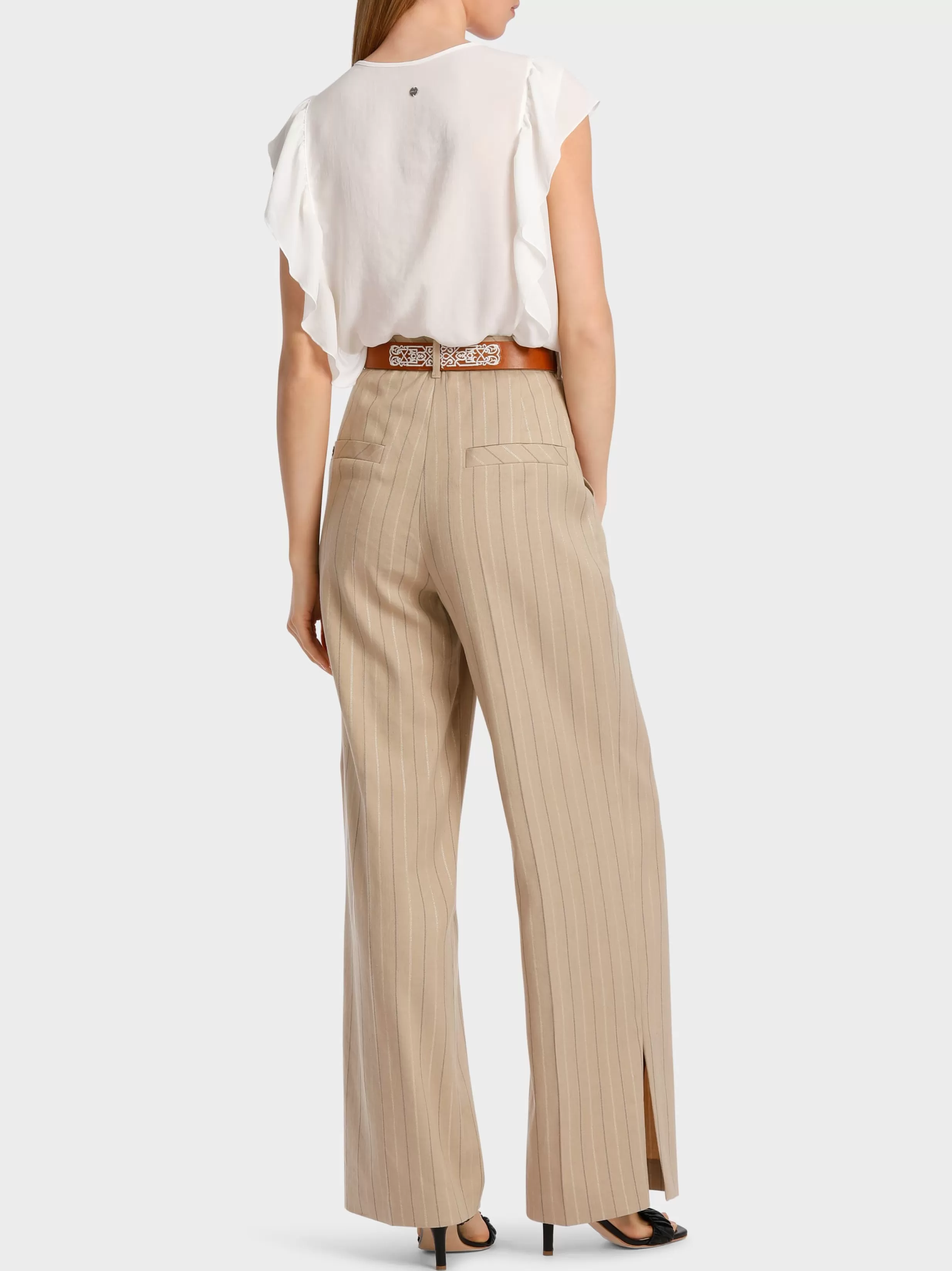 Shop Marc Cain Modell WASCO – Hose in Nadelstreif deep sand