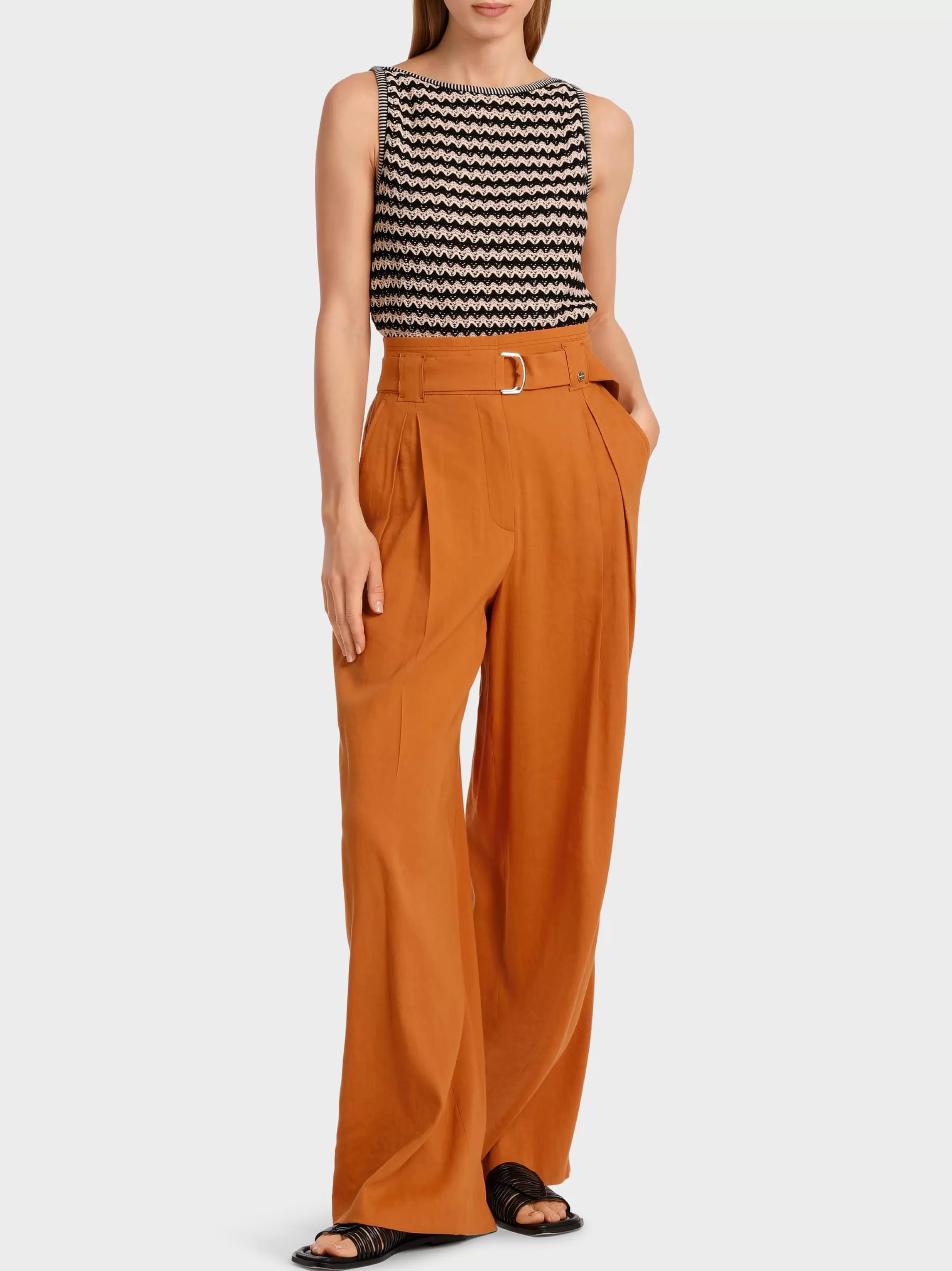 Flash Sale Marc Cain Modell WICHITA – Hose im Paperbag-Style bright ochre