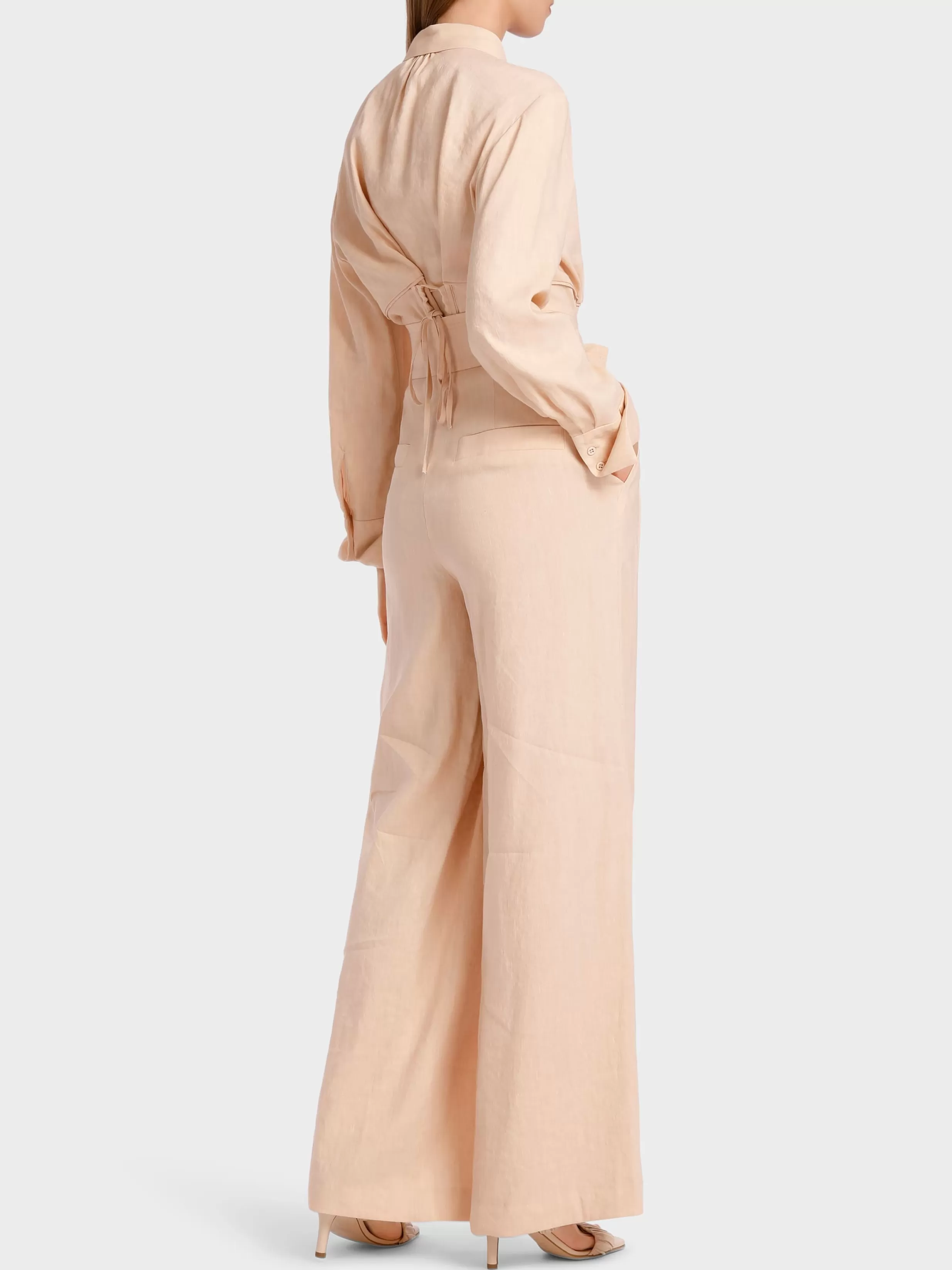 Store Marc Cain Modell WICHITA – Hose im Paperbag-Style soft rose