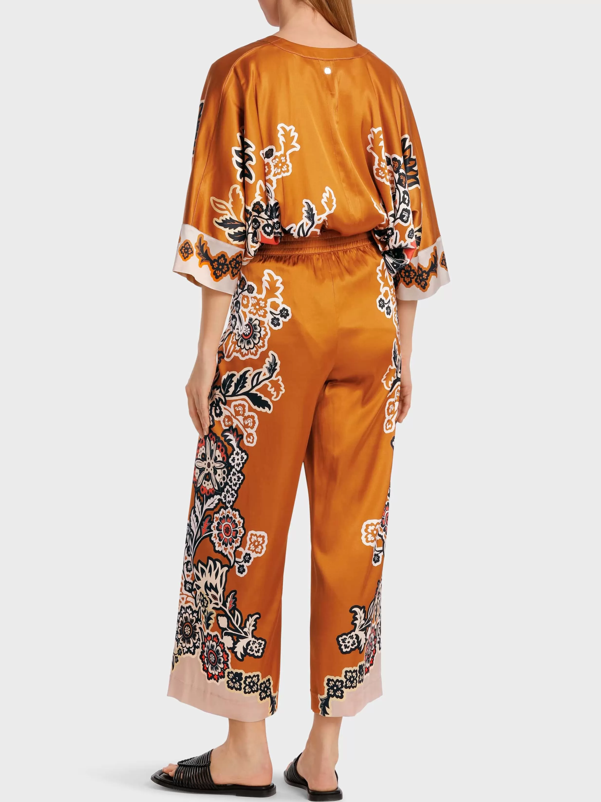 Online Marc Cain Modell WITTEN – Culotte mit Blumenprint bright ochre