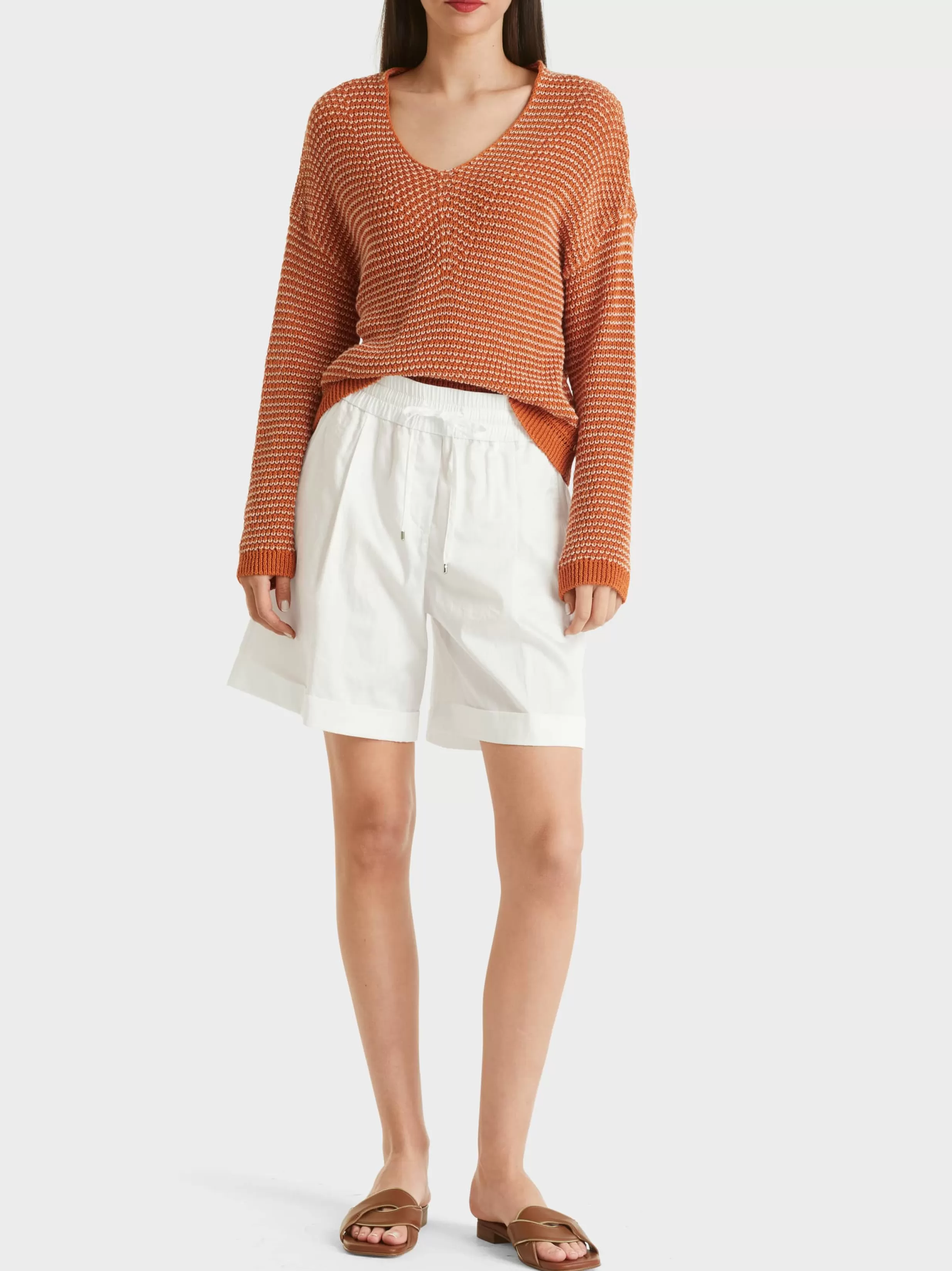 Store Marc Cain Modell WITTEN – Shorts mit Stulpen off-white