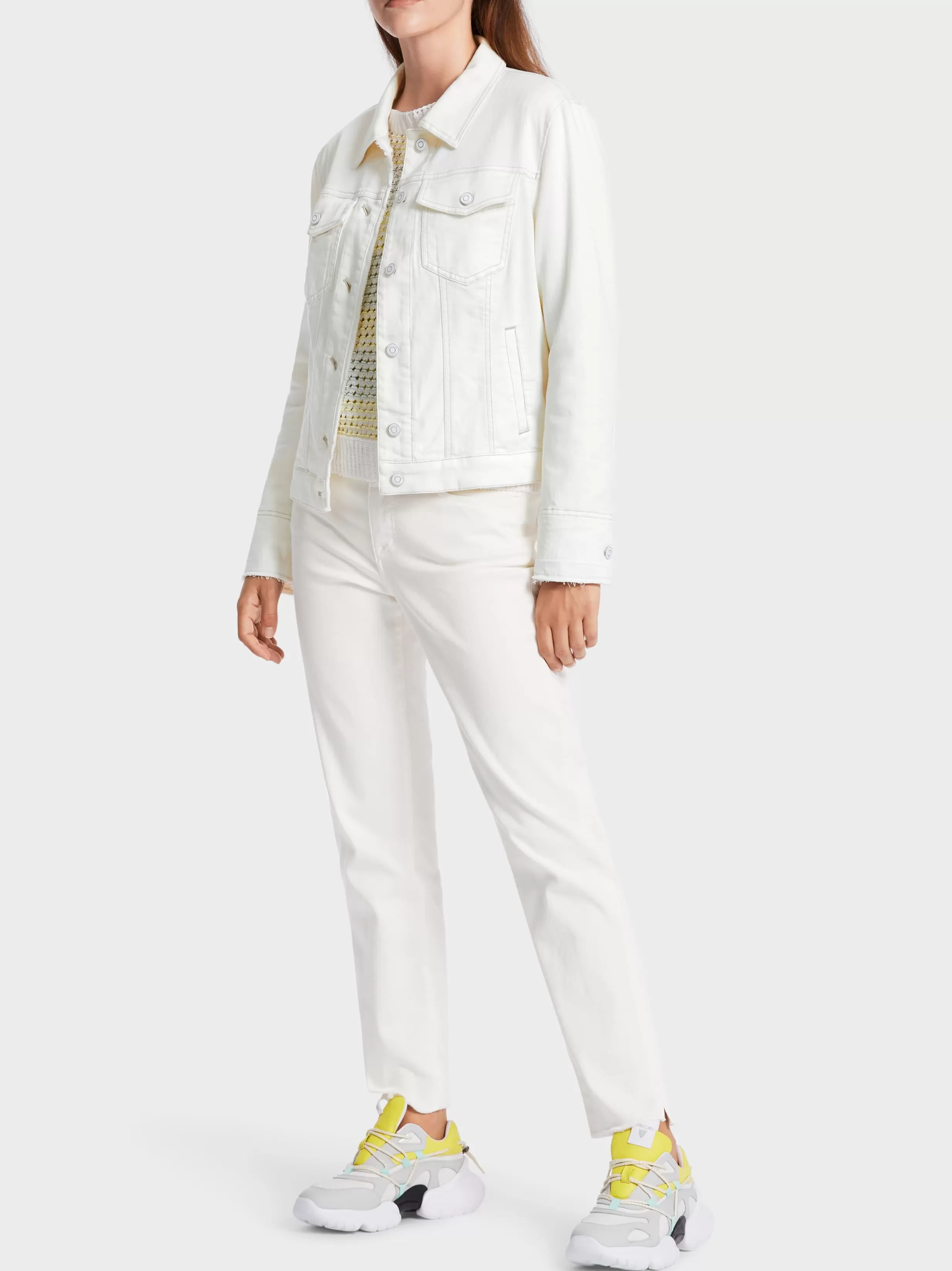 Cheap Marc Cain Modische Jeansjacke "Rethink Together" off-white