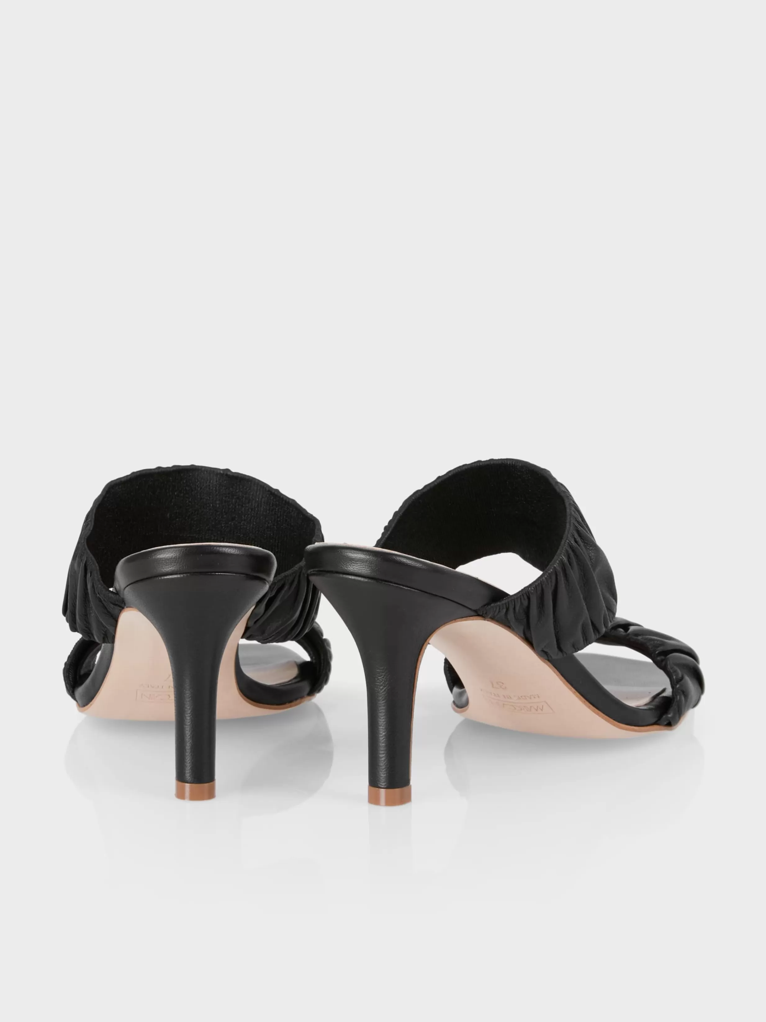 Clearance Marc Cain Mules mit gesmokten Riemen black