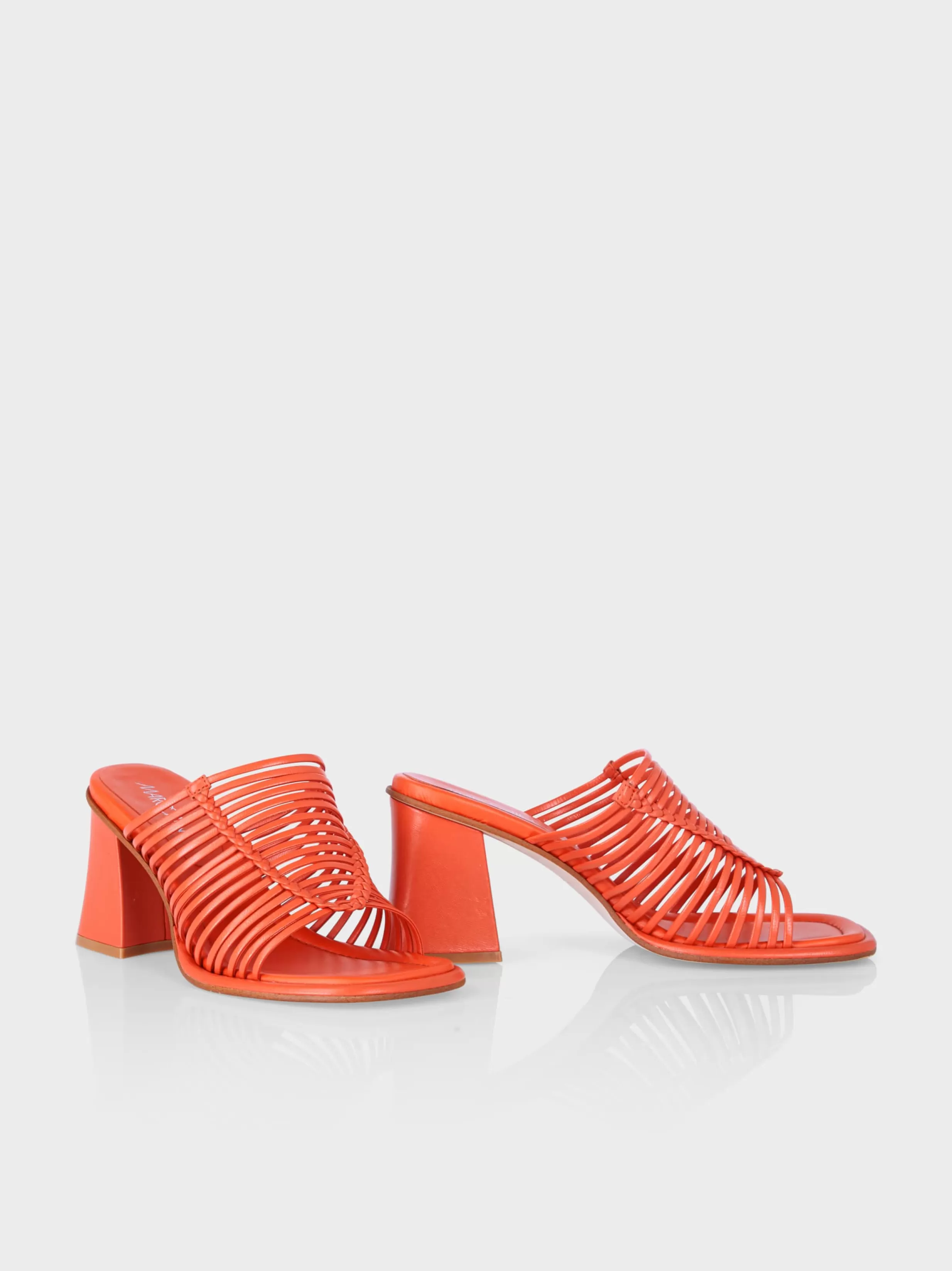 Clearance Marc Cain Mules mit Riemchen bright tomato