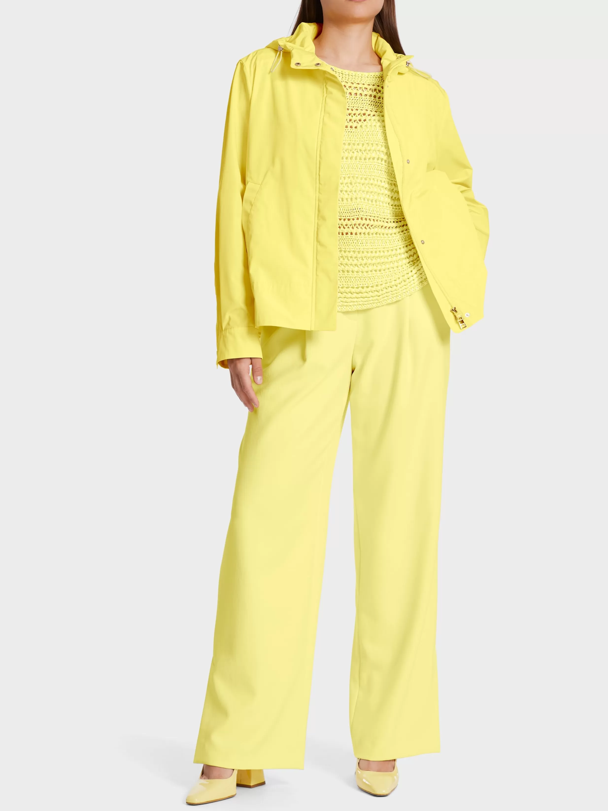 Sale Marc Cain Outdoor-Jacke mit Kapuze pale lemon