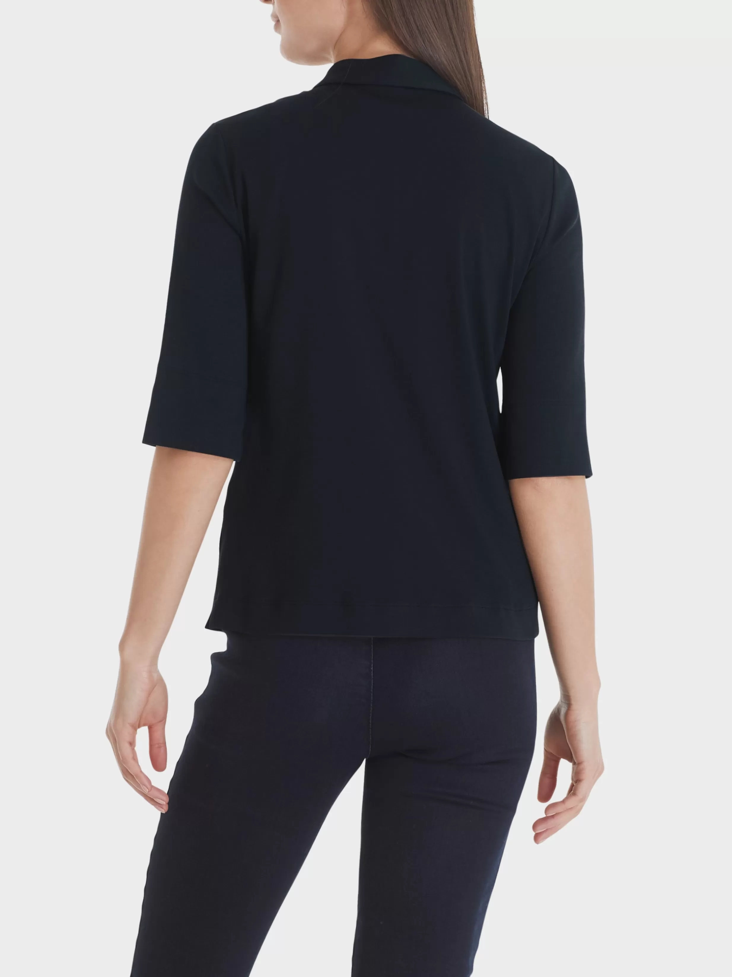 Cheap Marc Cain Poloshirt aus Baumwolle midnight blue