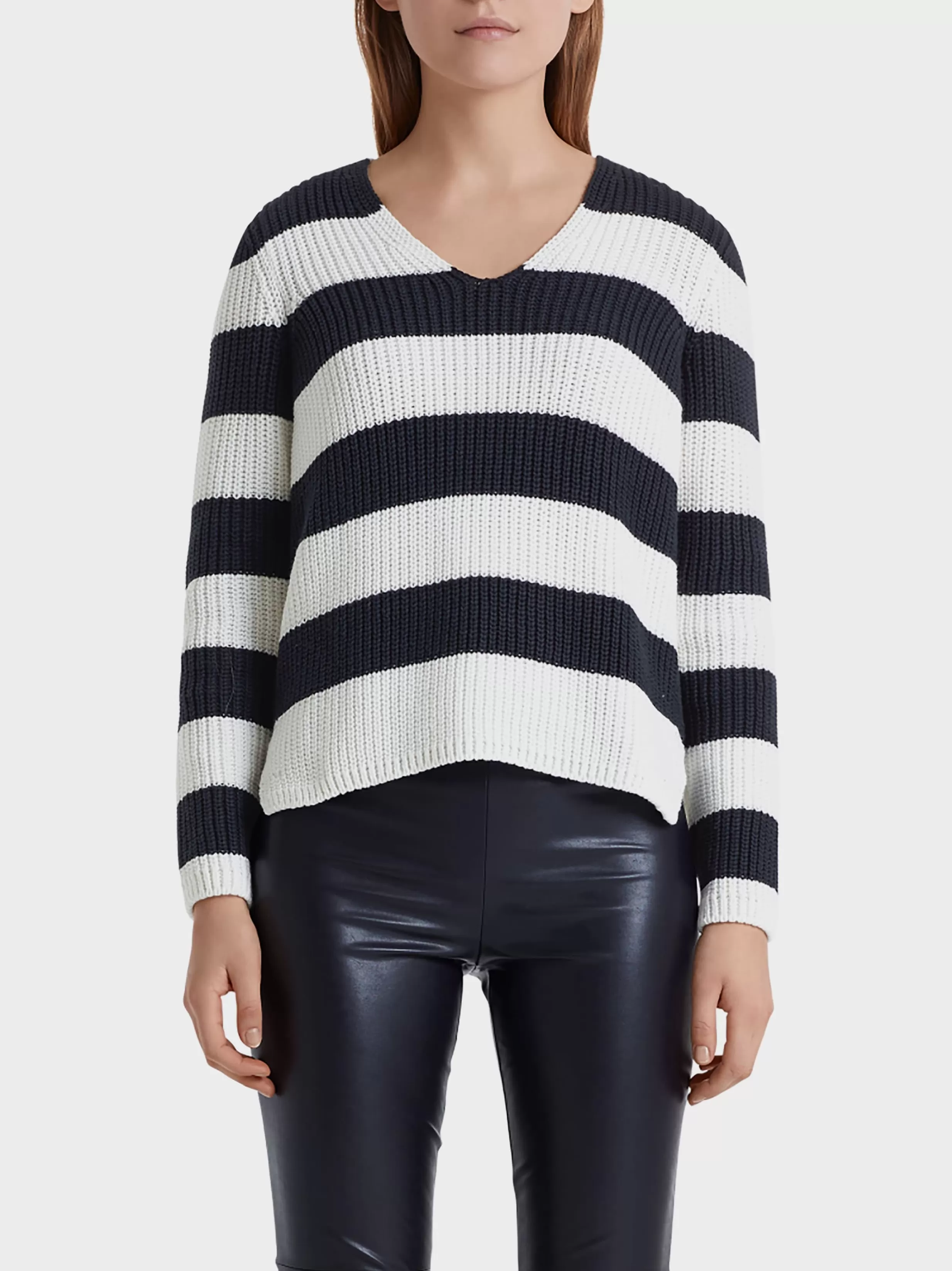 Cheap Marc Cain Pullover mit Blockringeln midnight blue