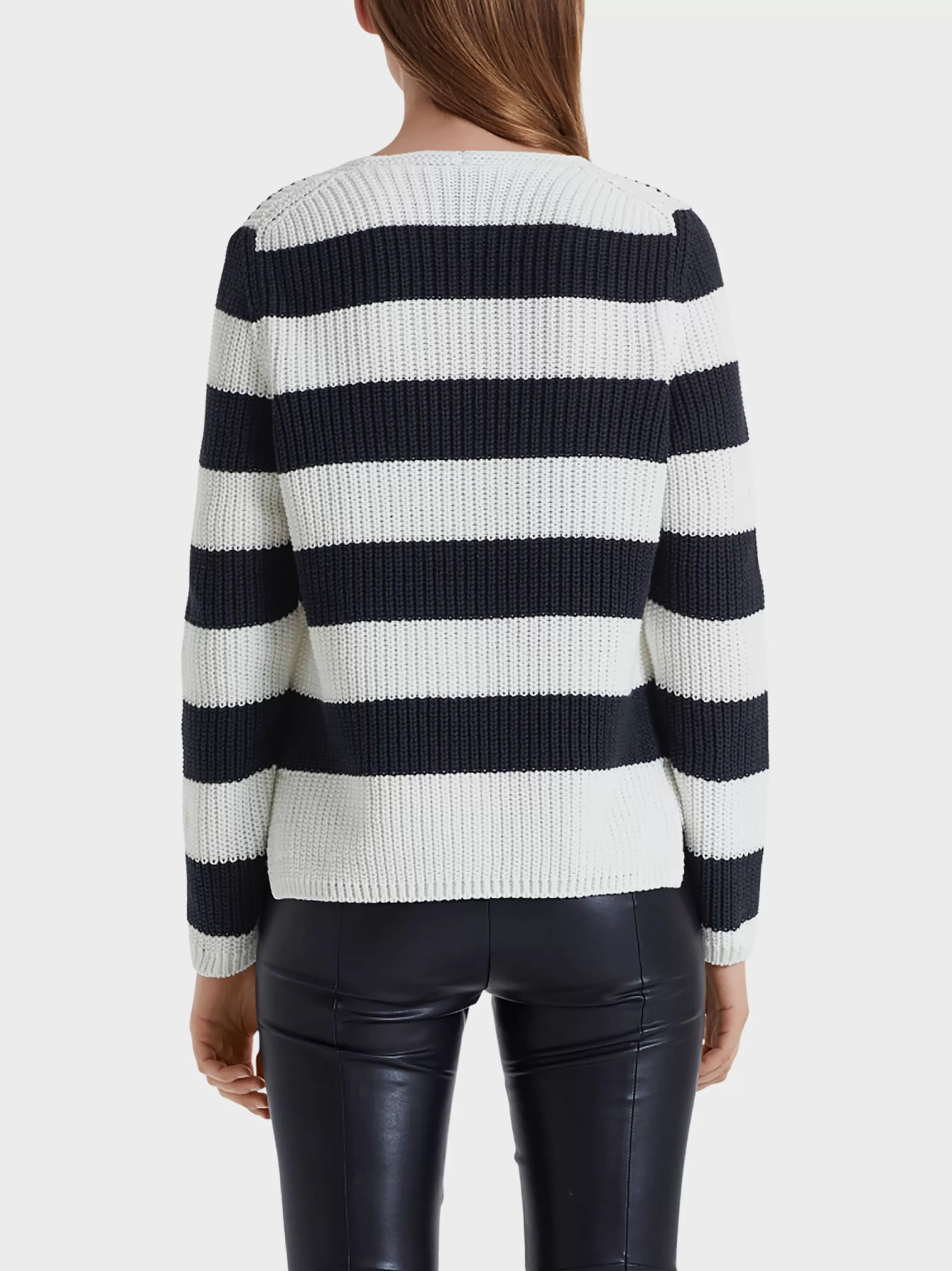 Cheap Marc Cain Pullover mit Blockringeln midnight blue