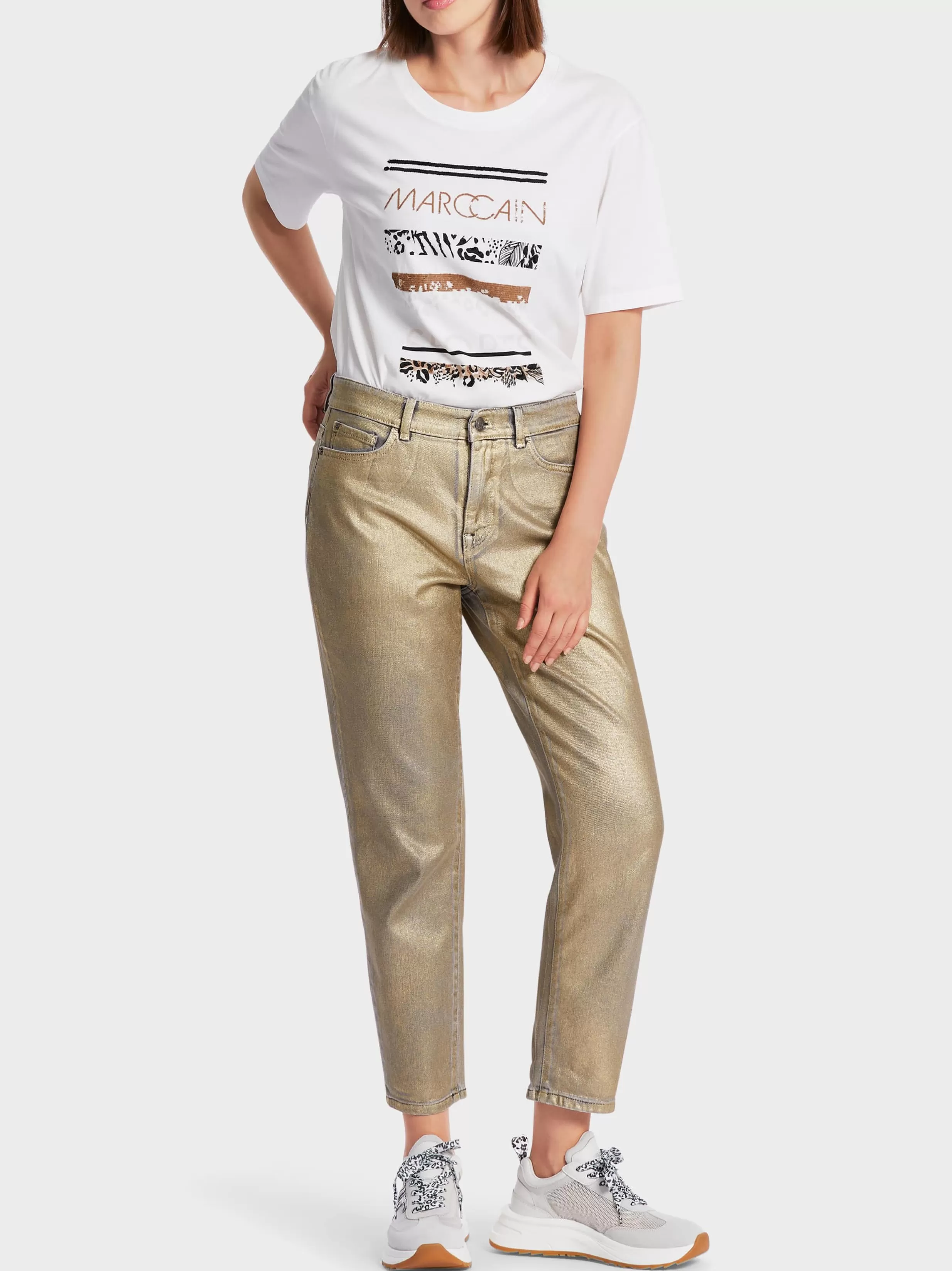 Shop Marc Cain "Rethink Together" Hose RAIPUR gold