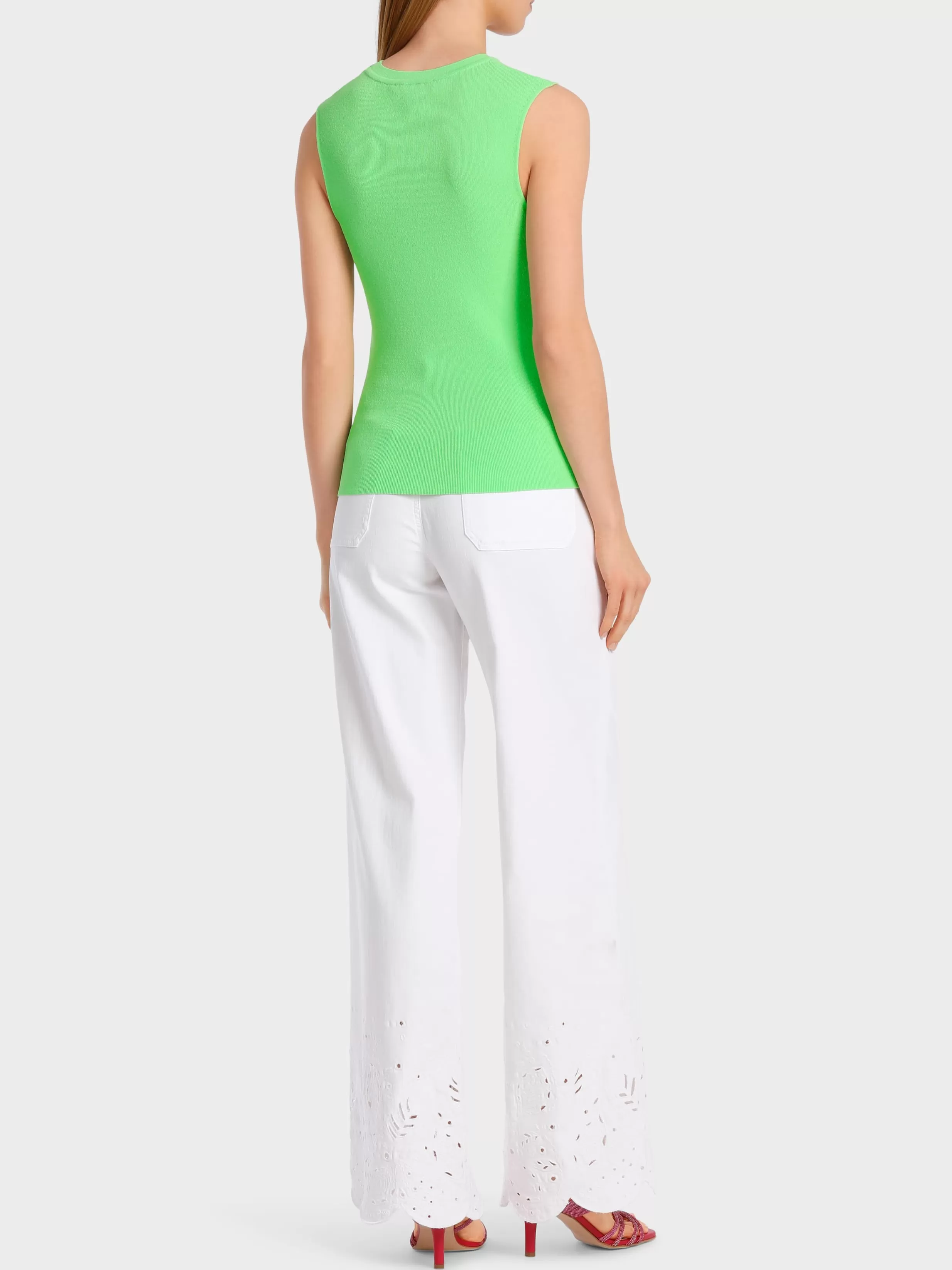 Shop Marc Cain Ärmelloses Top Knitted in Germany light apple green