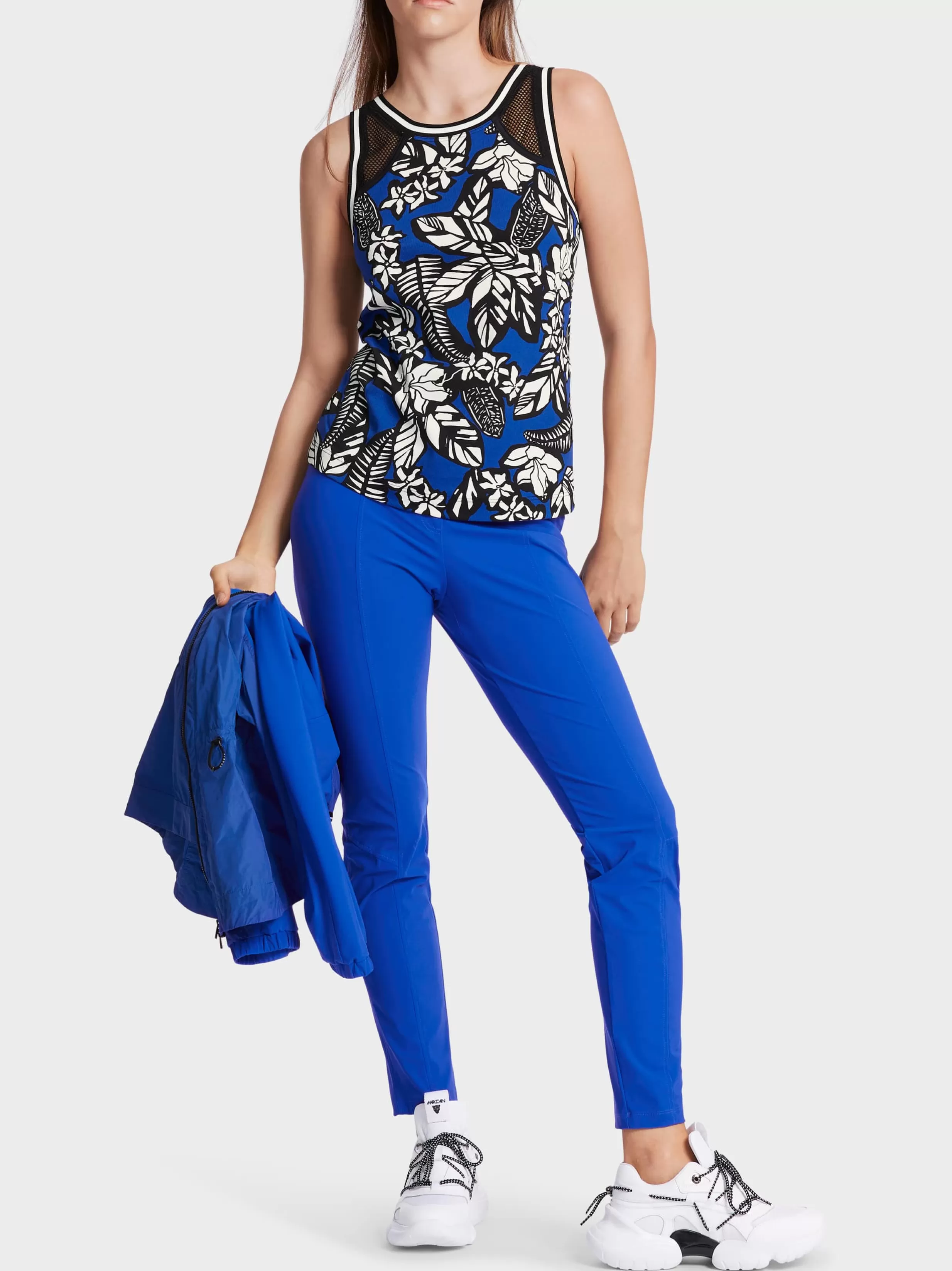 Cheap Marc Cain Ärmelloses Top mit floralem Print bright royal blue