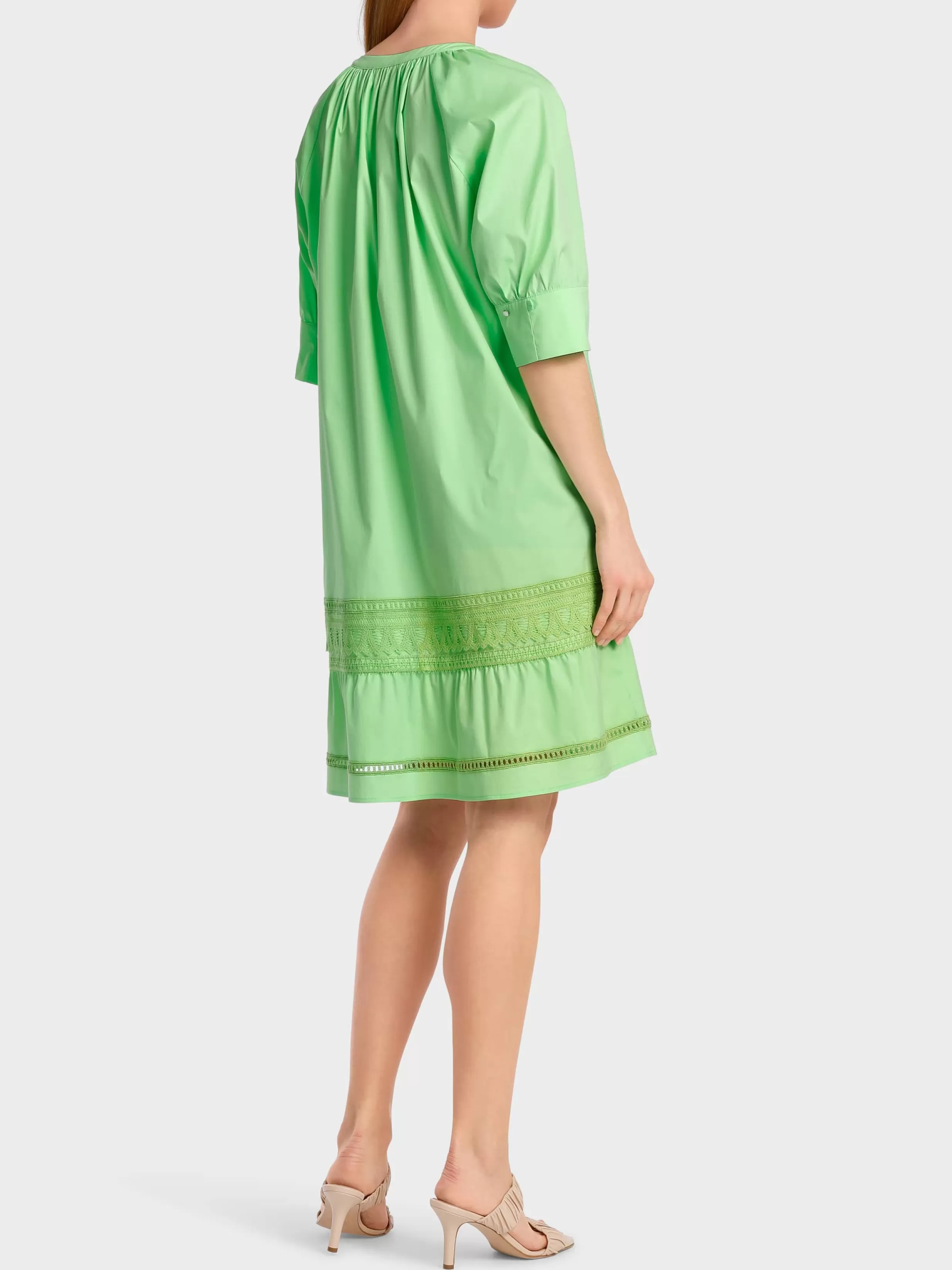 Cheap Marc Cain Romantisches Raglankleid mit Stufe light apple green