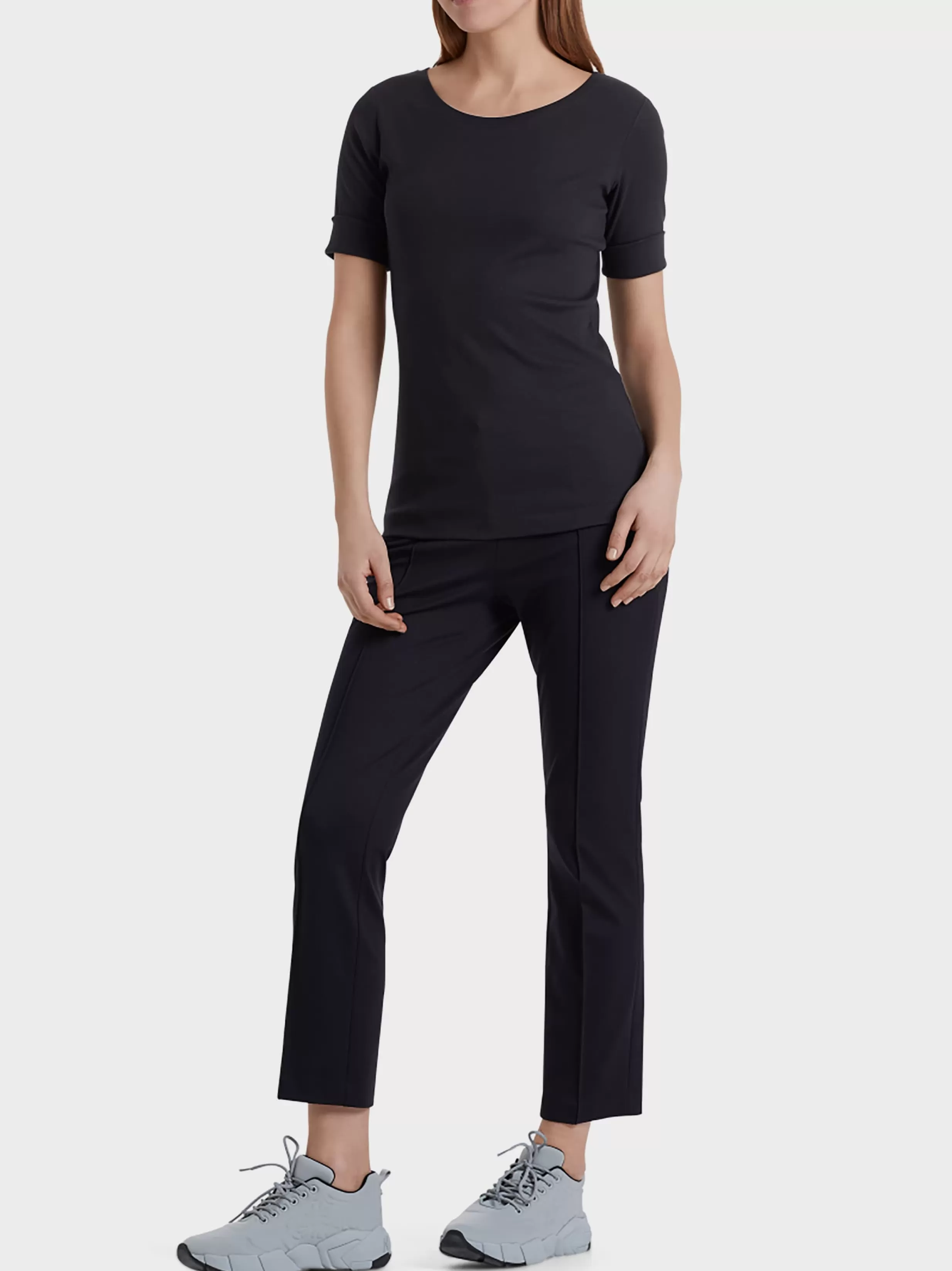 New Marc Cain Rundhals-Shirt mit halben Ärmeln midnight blue