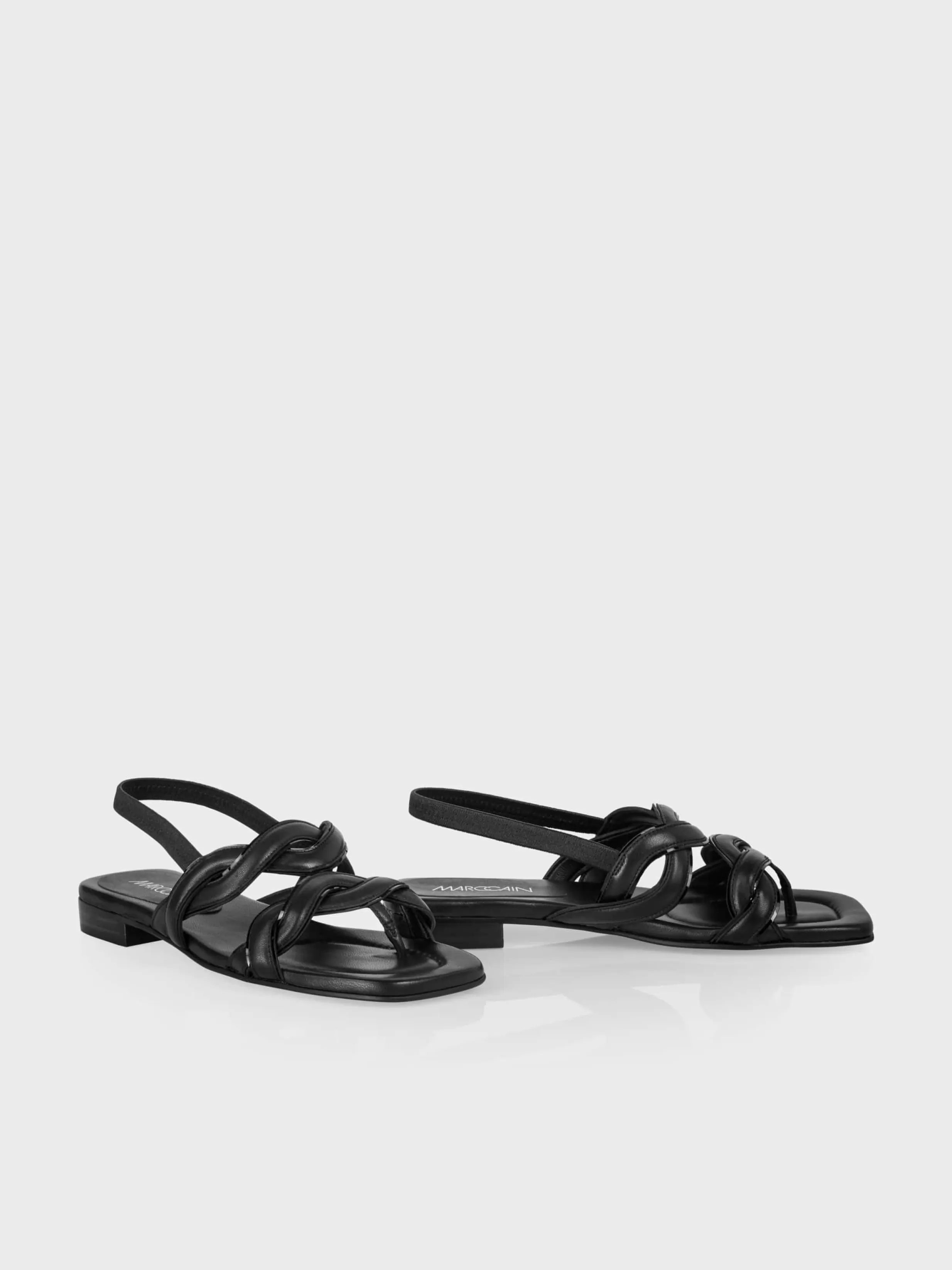 New Marc Cain Sandalen mit geflochtenem Riemen black