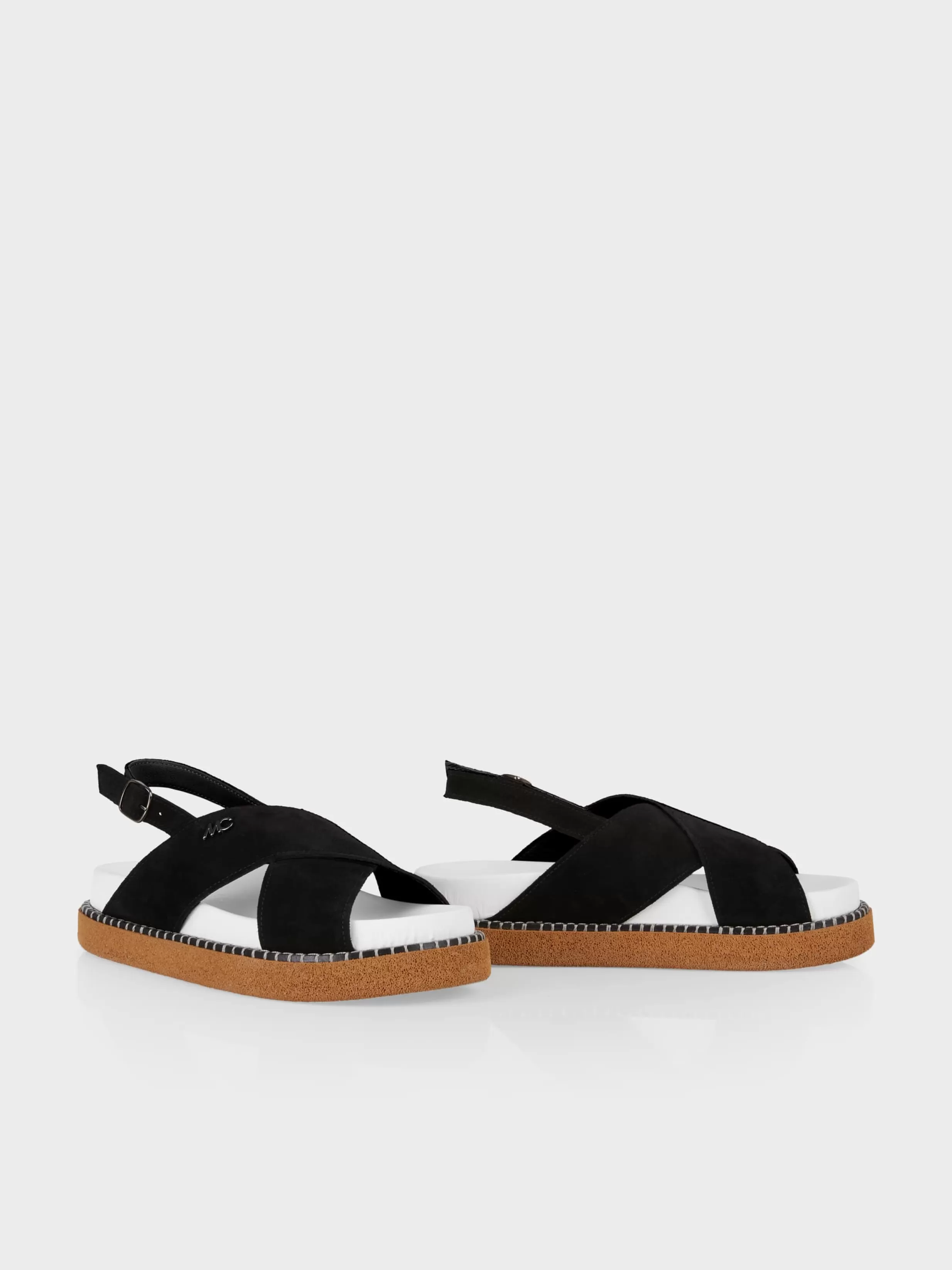 Fashion Marc Cain Sandalen mit Kreuzriemen black