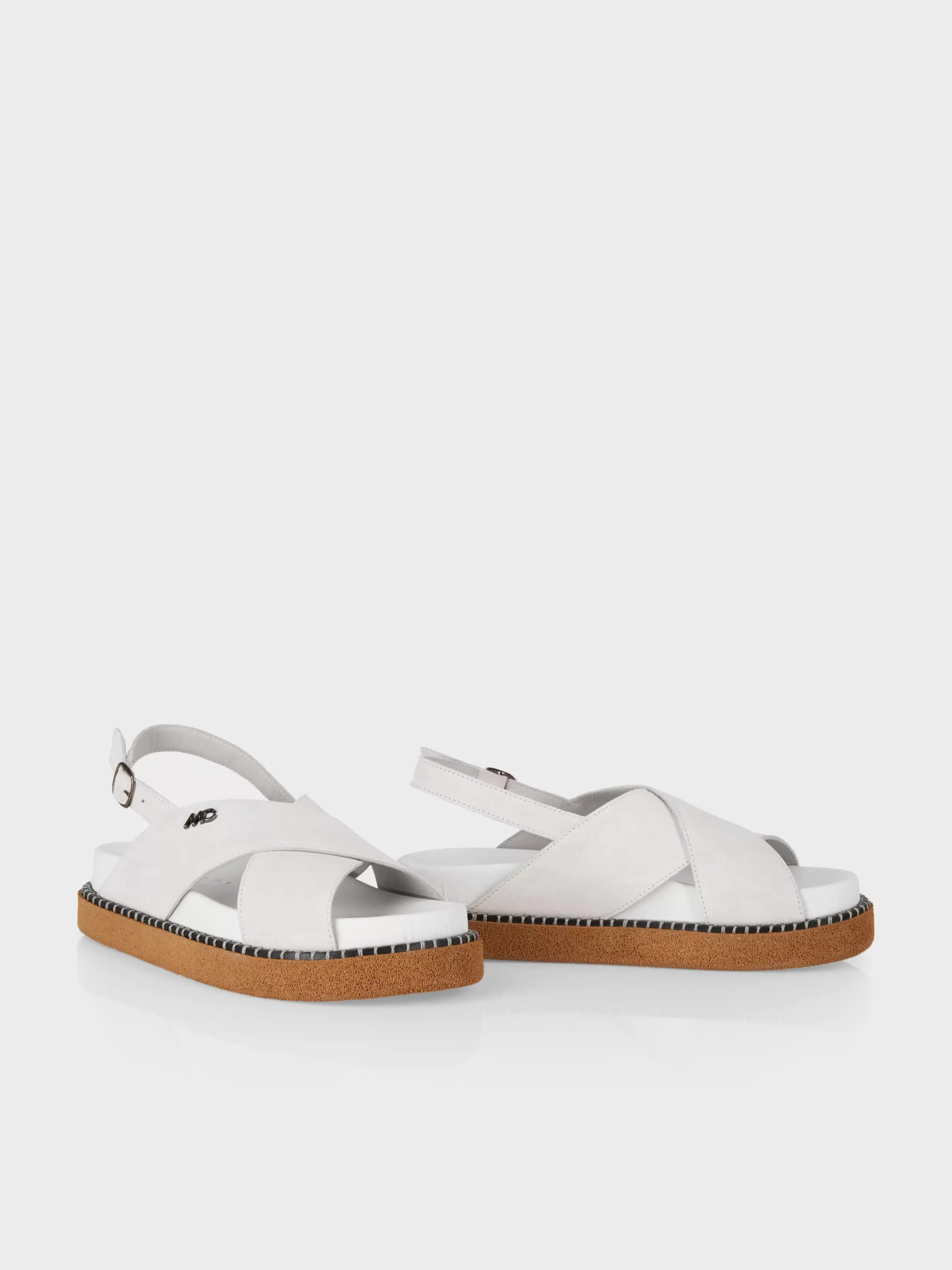 Discount Marc Cain Sandalen mit Kreuzriemen white