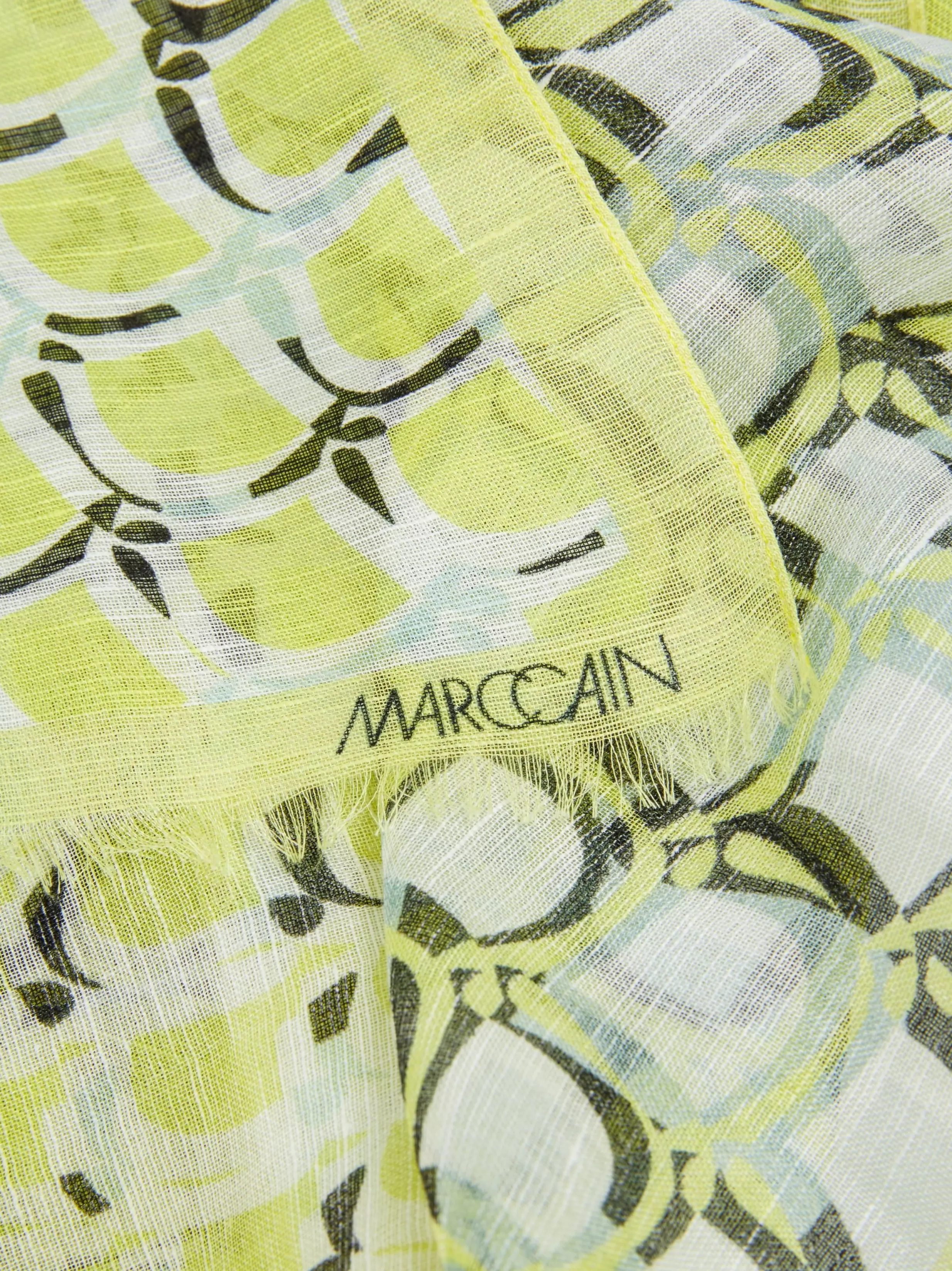 Cheap Marc Cain Schal mit Alloverprint und Farbverlauf soft sage