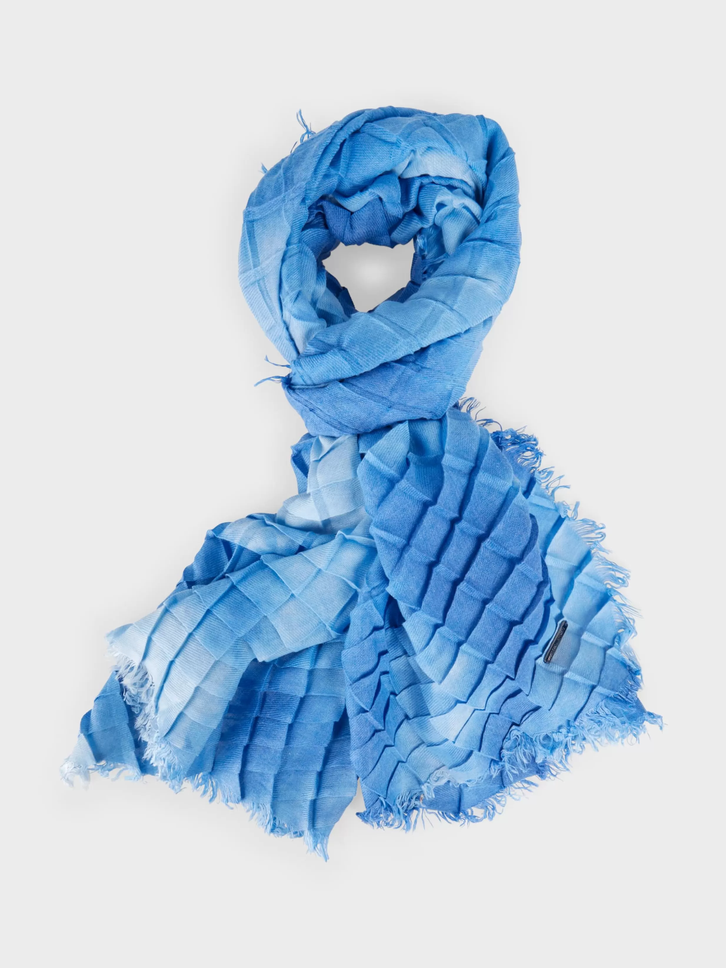 Online Marc Cain Schal mit Batikmuster bright azure