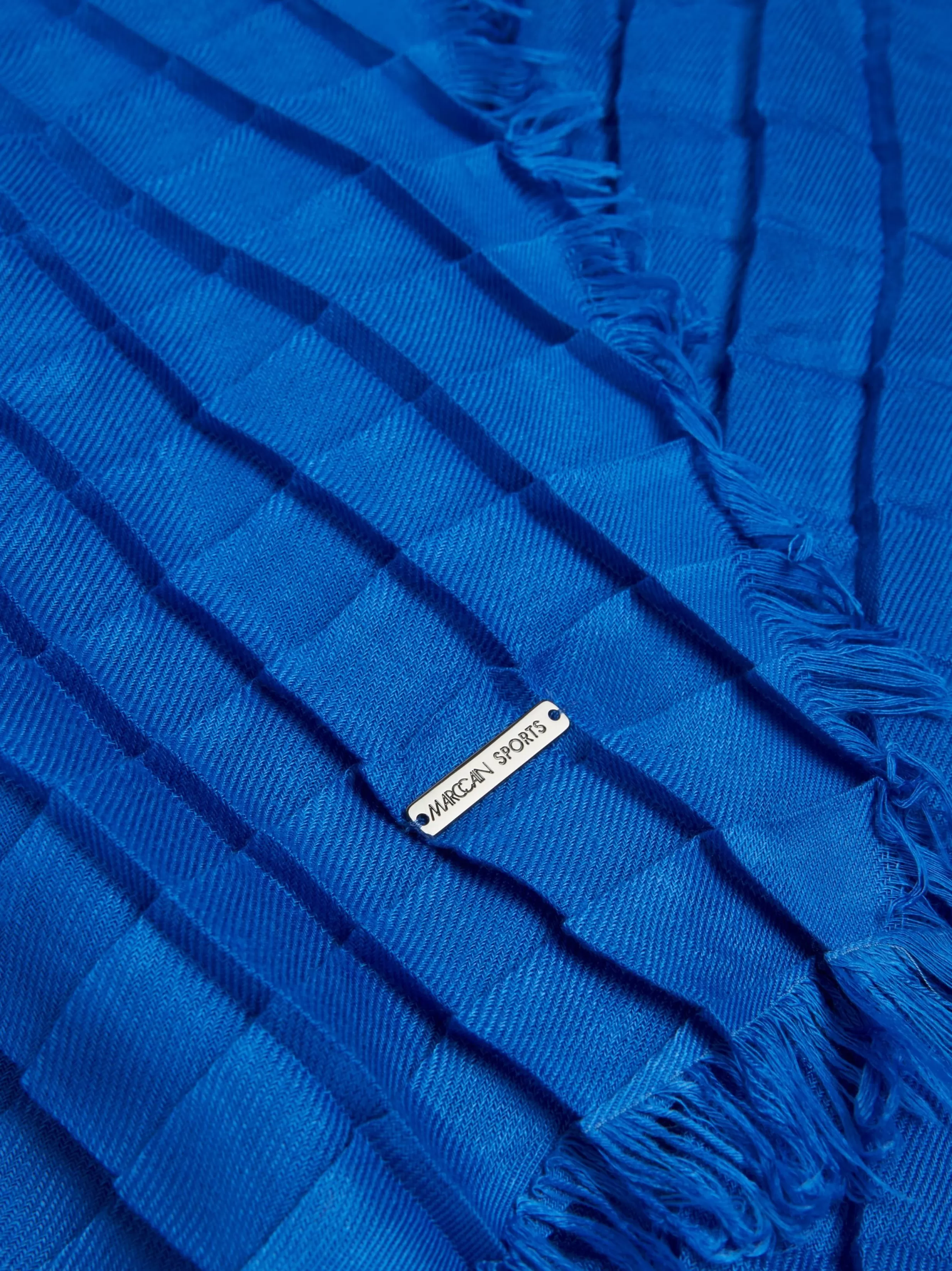 Cheap Marc Cain Schal mit Plisseemuster bright royal blue