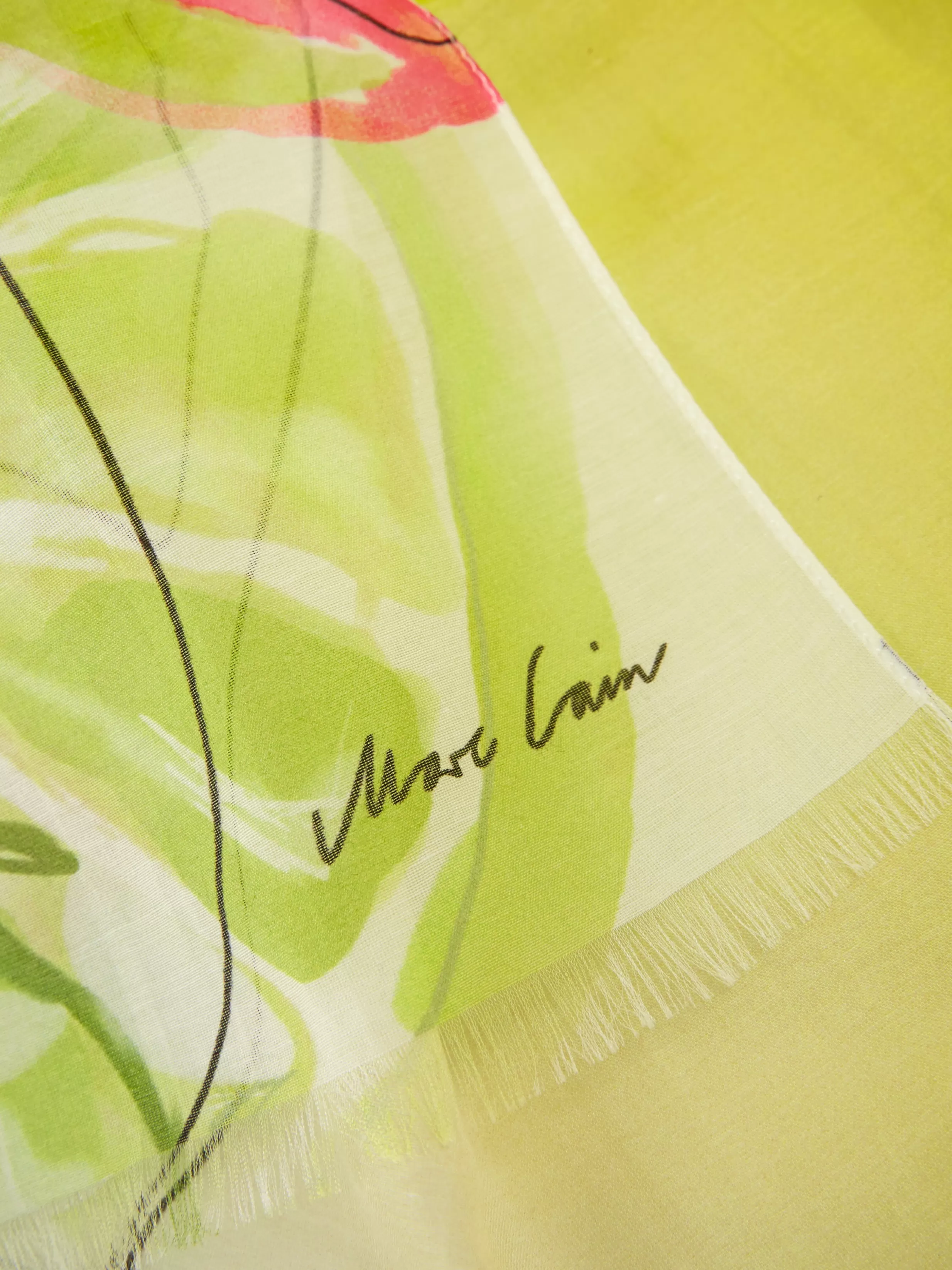 Shop Marc Cain Schal mit Print bright sulphur