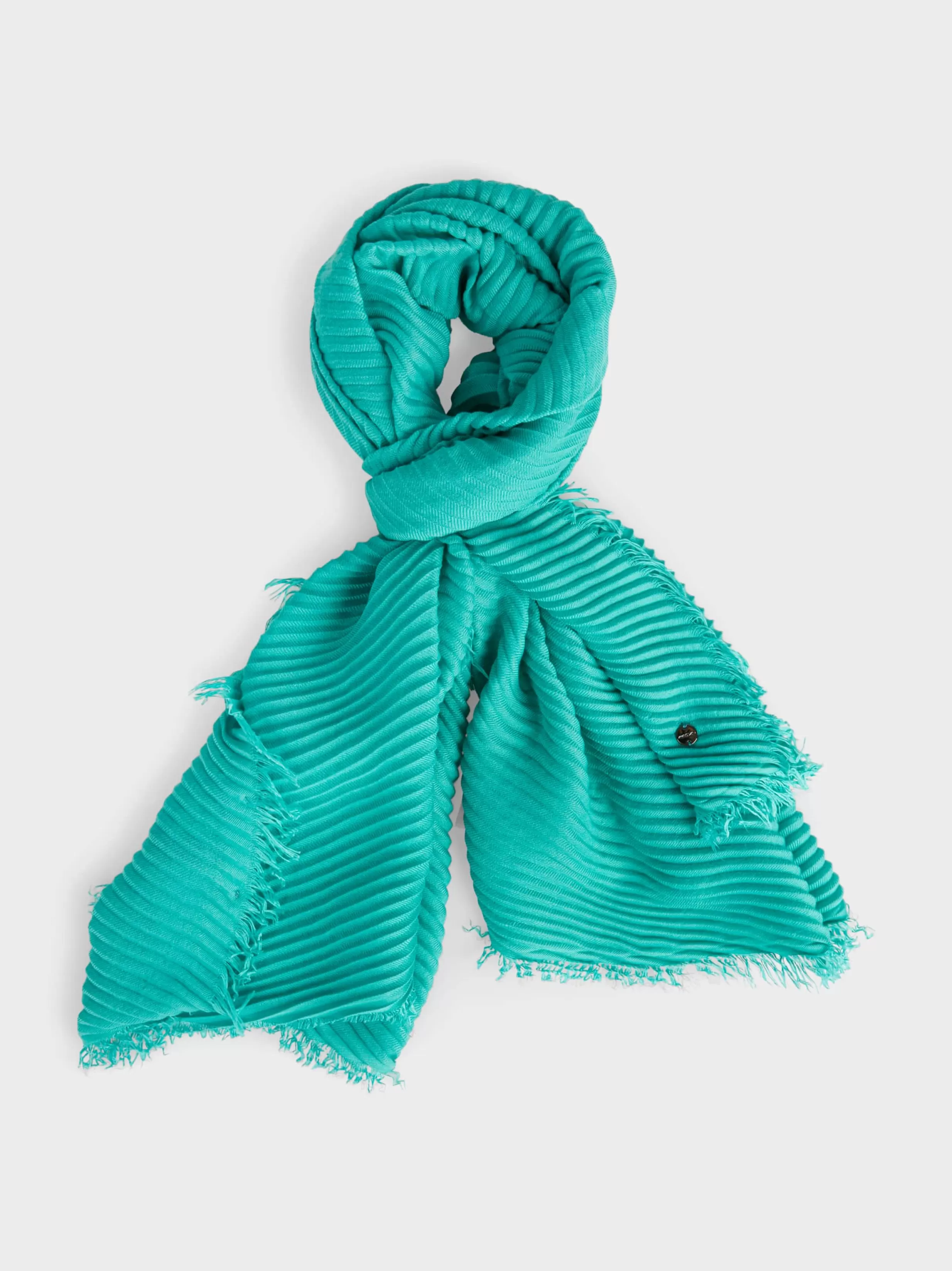 Shop Marc Cain Schal mit Streifenstruktur bright malachite