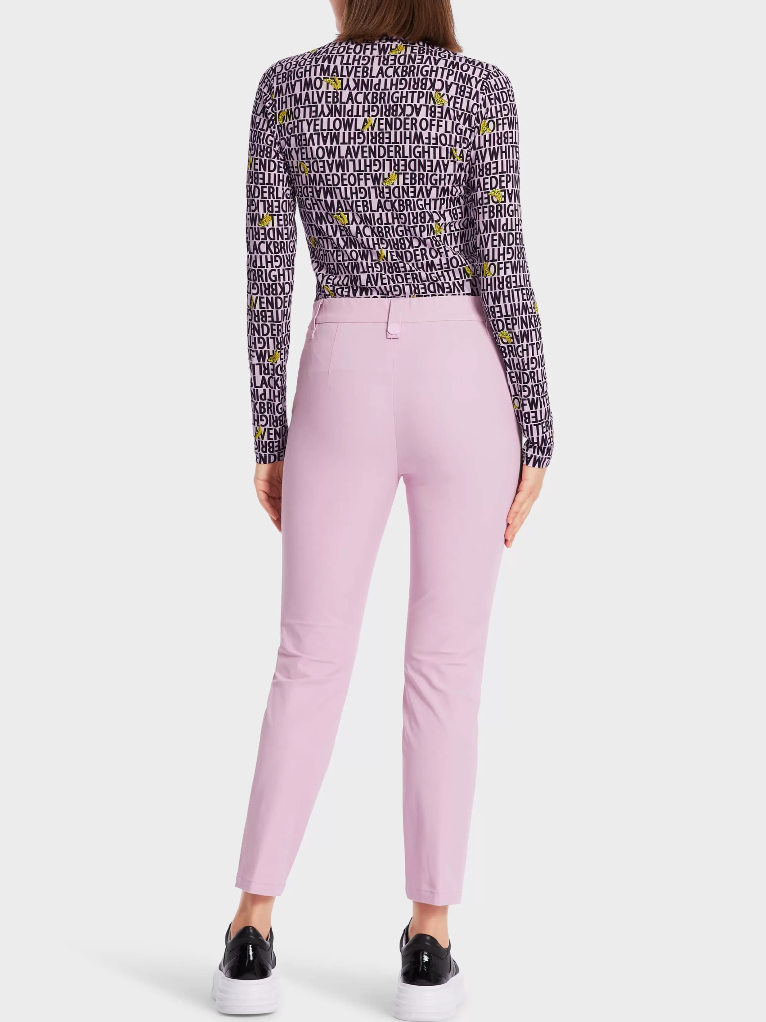 Online Marc Cain Schmal geschnittene Hose SALTA bright pink lavender