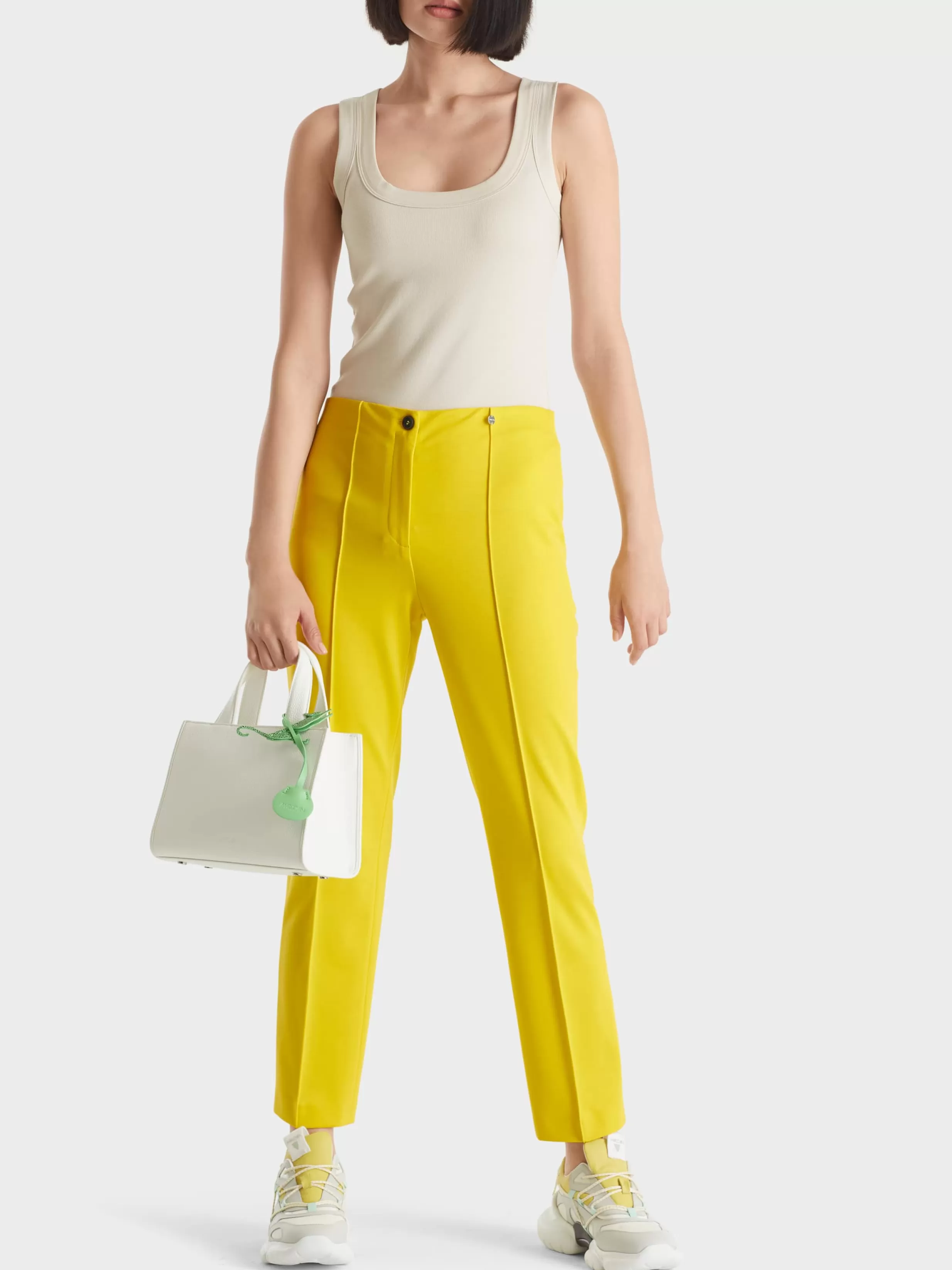 Store Marc Cain Schmal geschnittene Hose SYDNEY bright sulphur