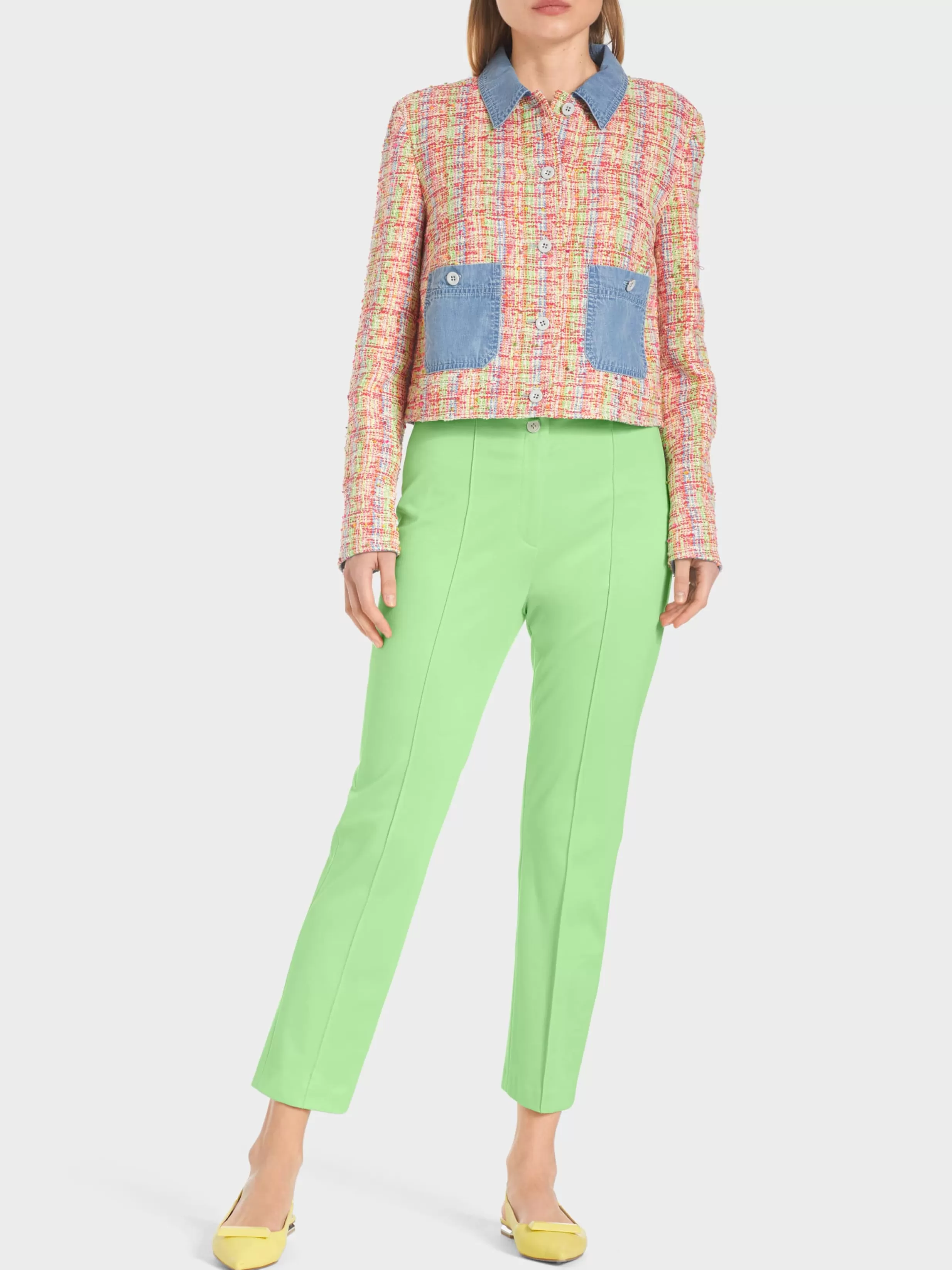 Cheap Marc Cain Schmal geschnittene Hose SYDNEY light apple green