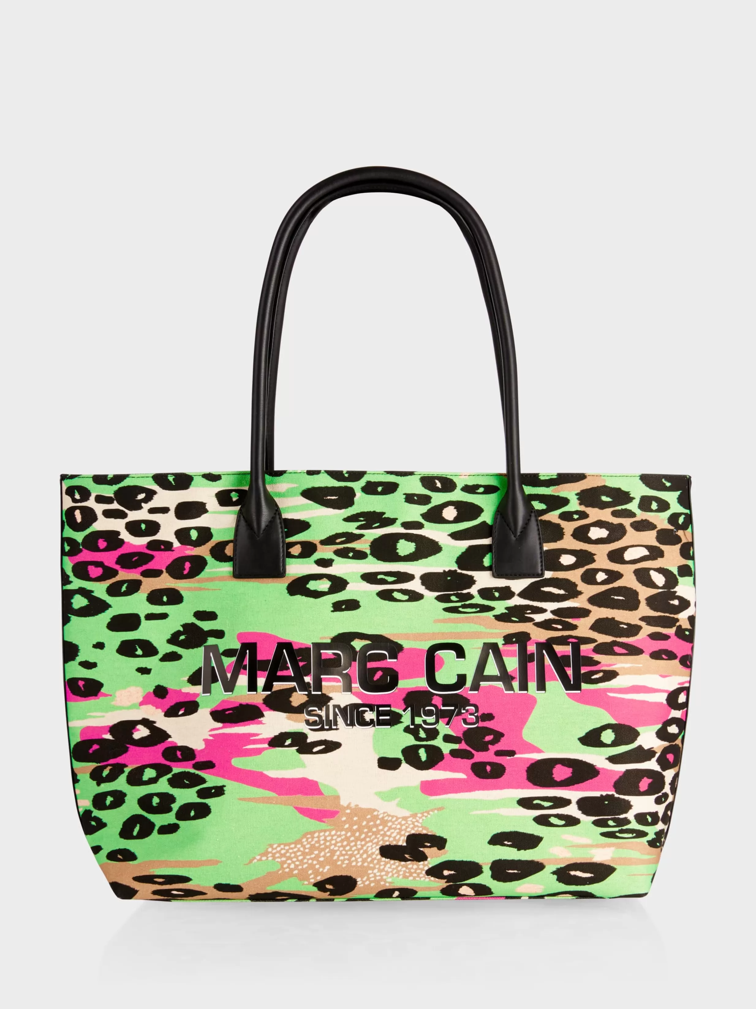 Store Marc Cain Shopper Bag im farbigen Leo-Print bright camel