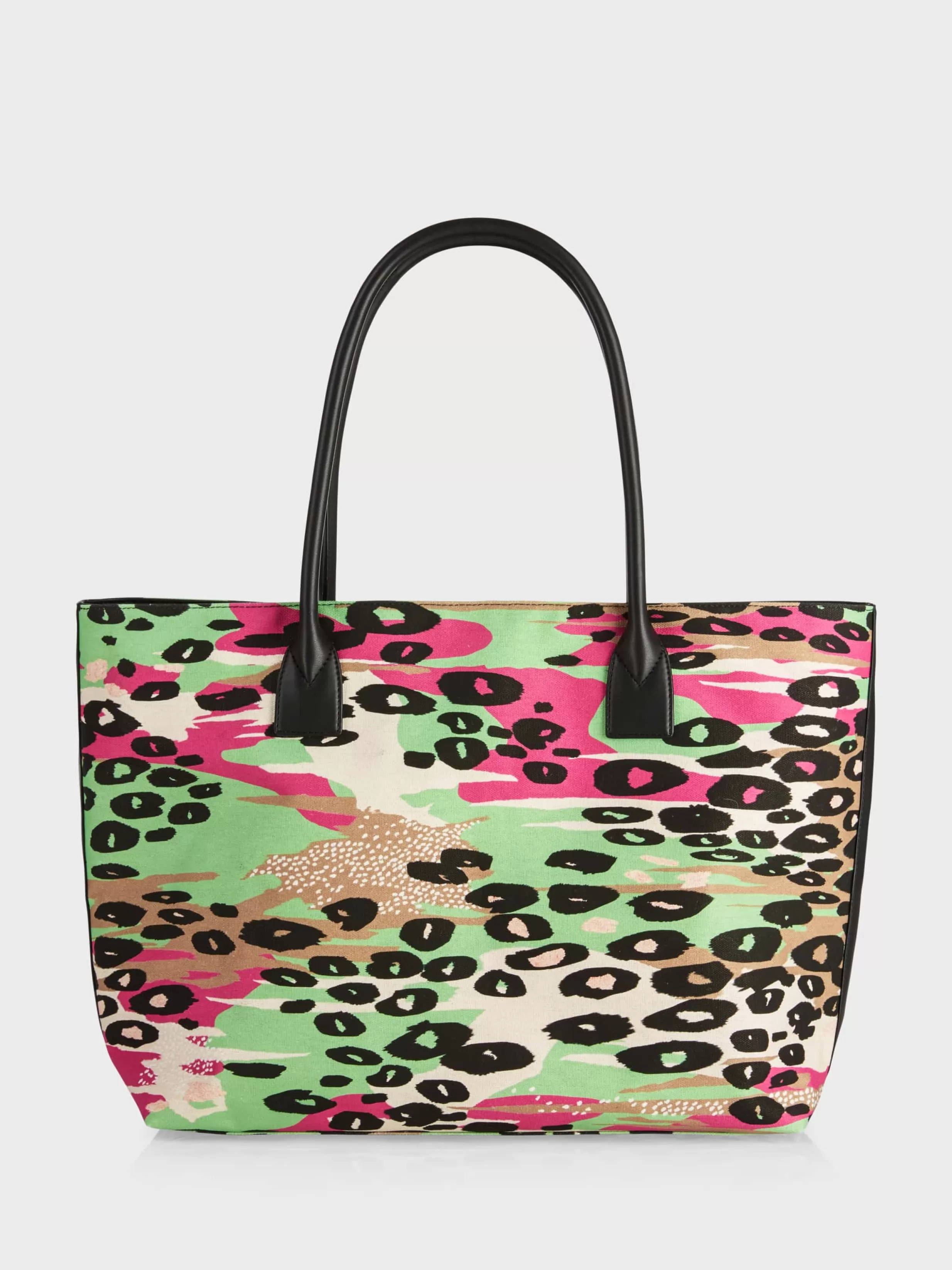 Store Marc Cain Shopper Bag im farbigen Leo-Print bright camel