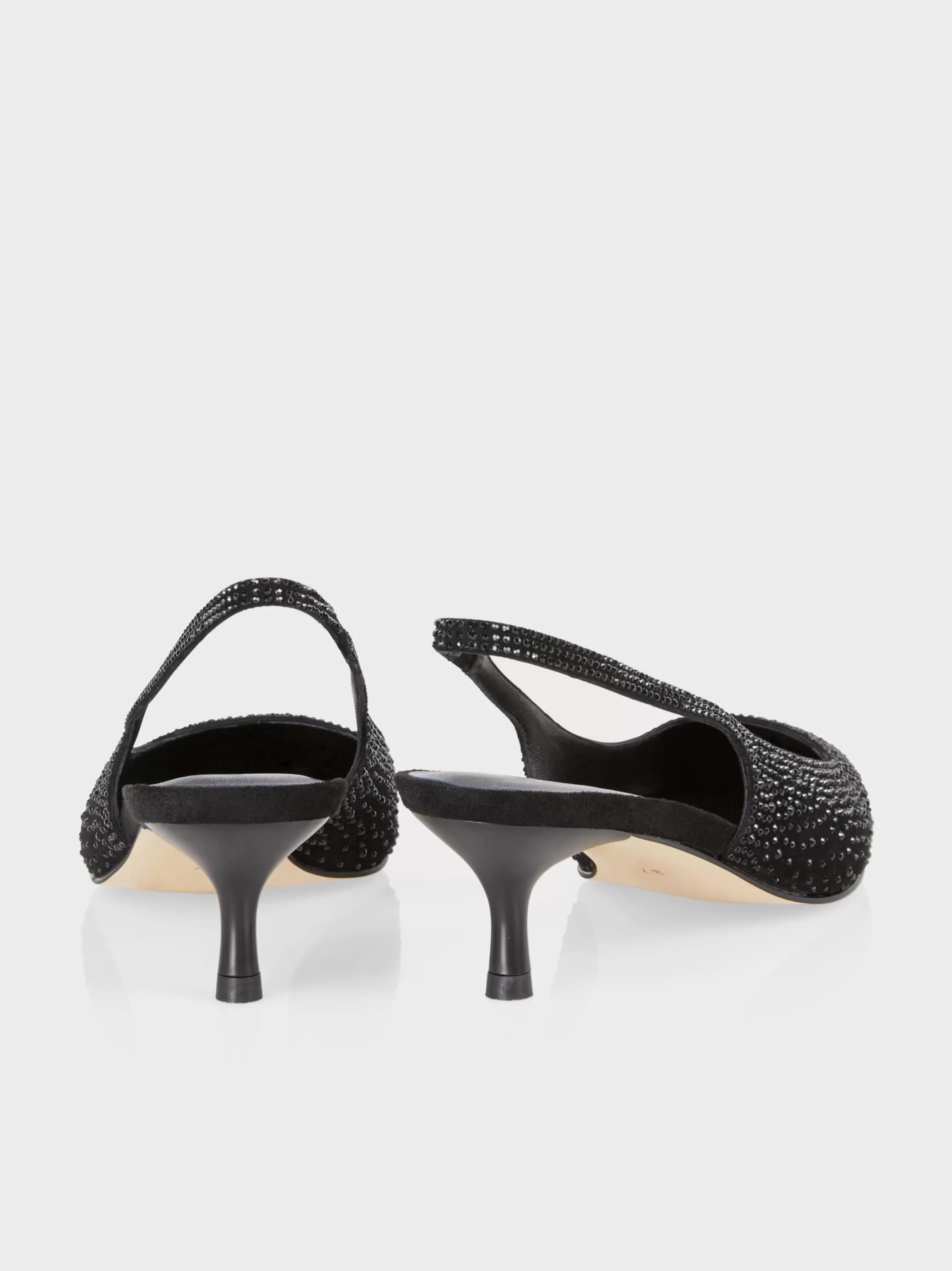 Cheap Marc Cain Slingpumps mit Kristallen black