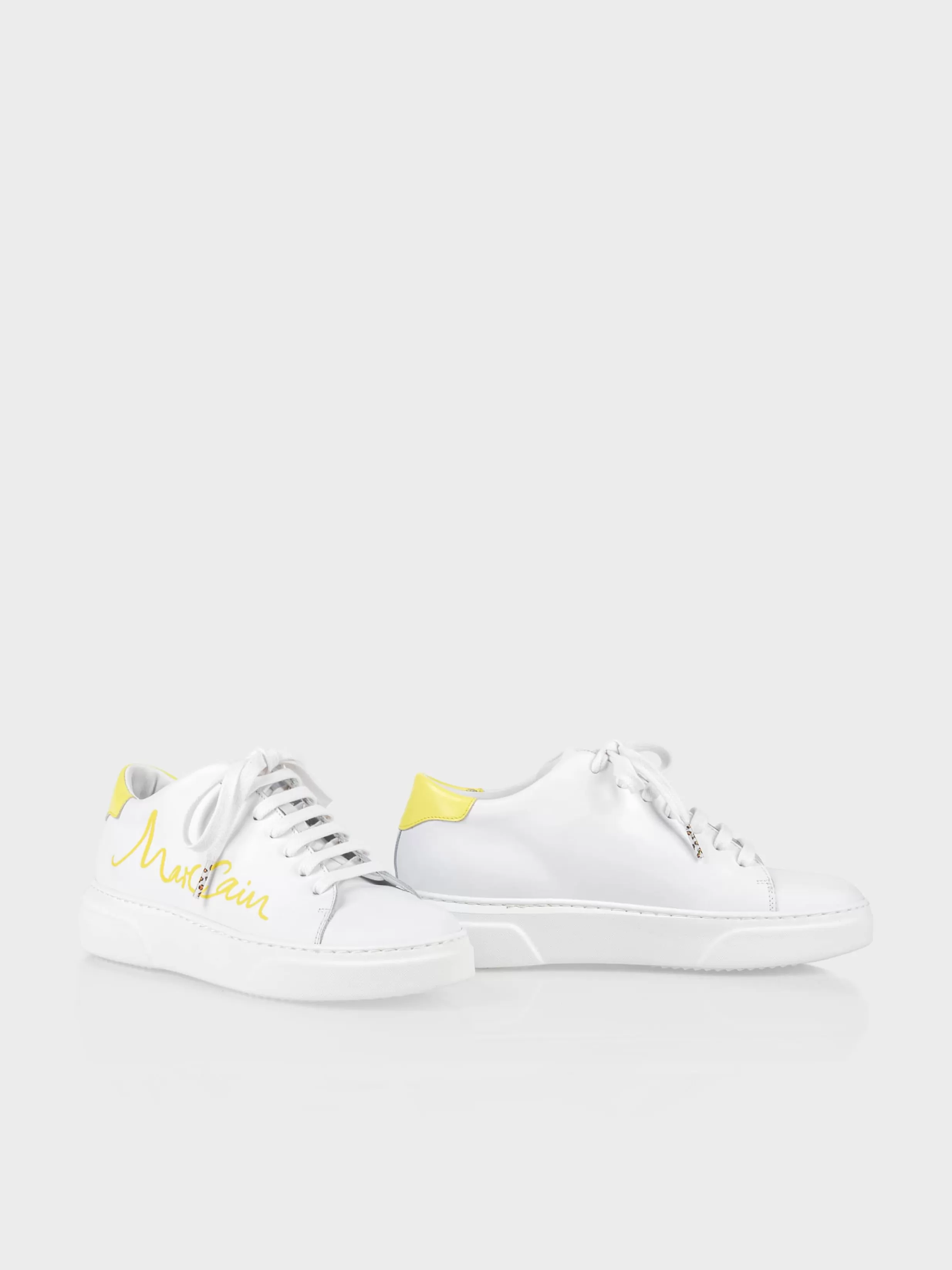 Store Marc Cain Sneakers mit Schriftzug pale lemon