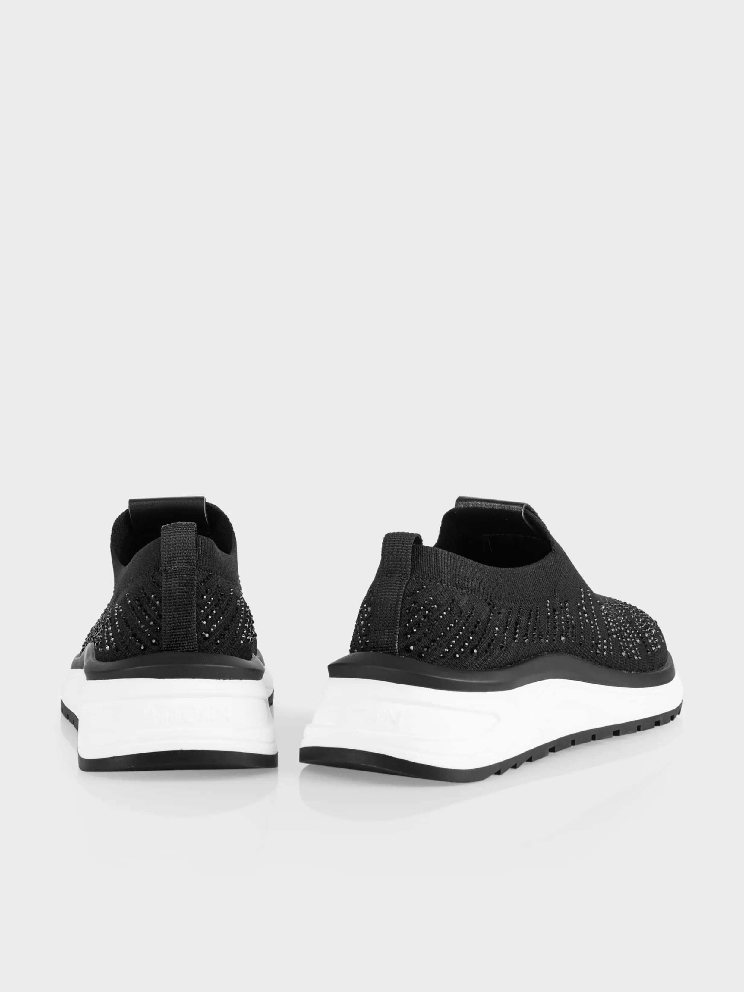 Cheap Marc Cain Sock Sneaker mit Glitzerapplikation black