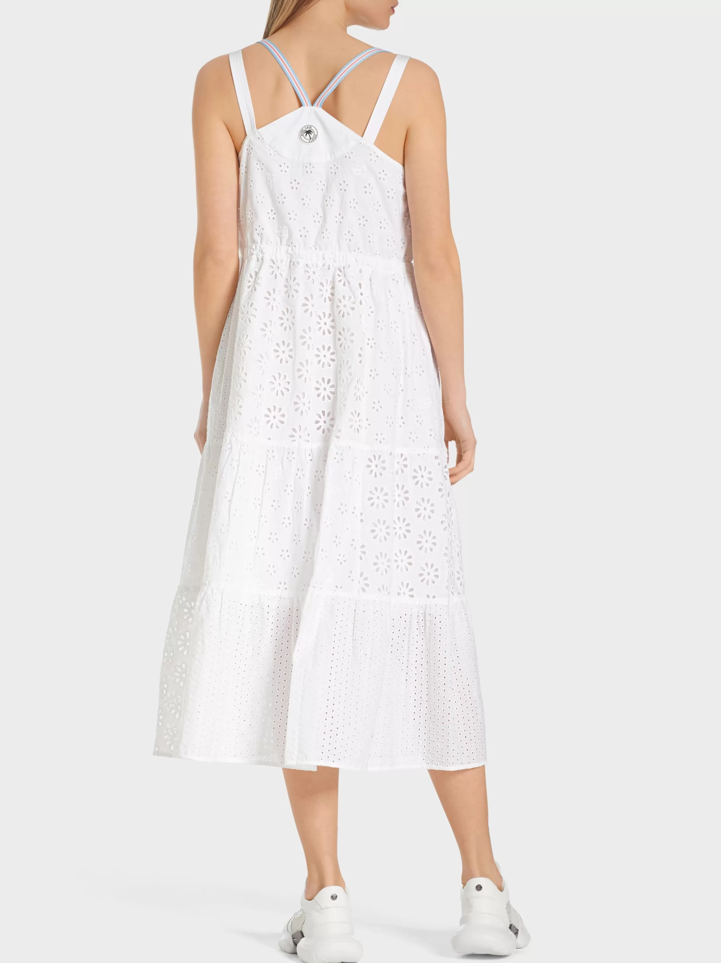 Discount Marc Cain Sommerkleid mit Lochstickerei white