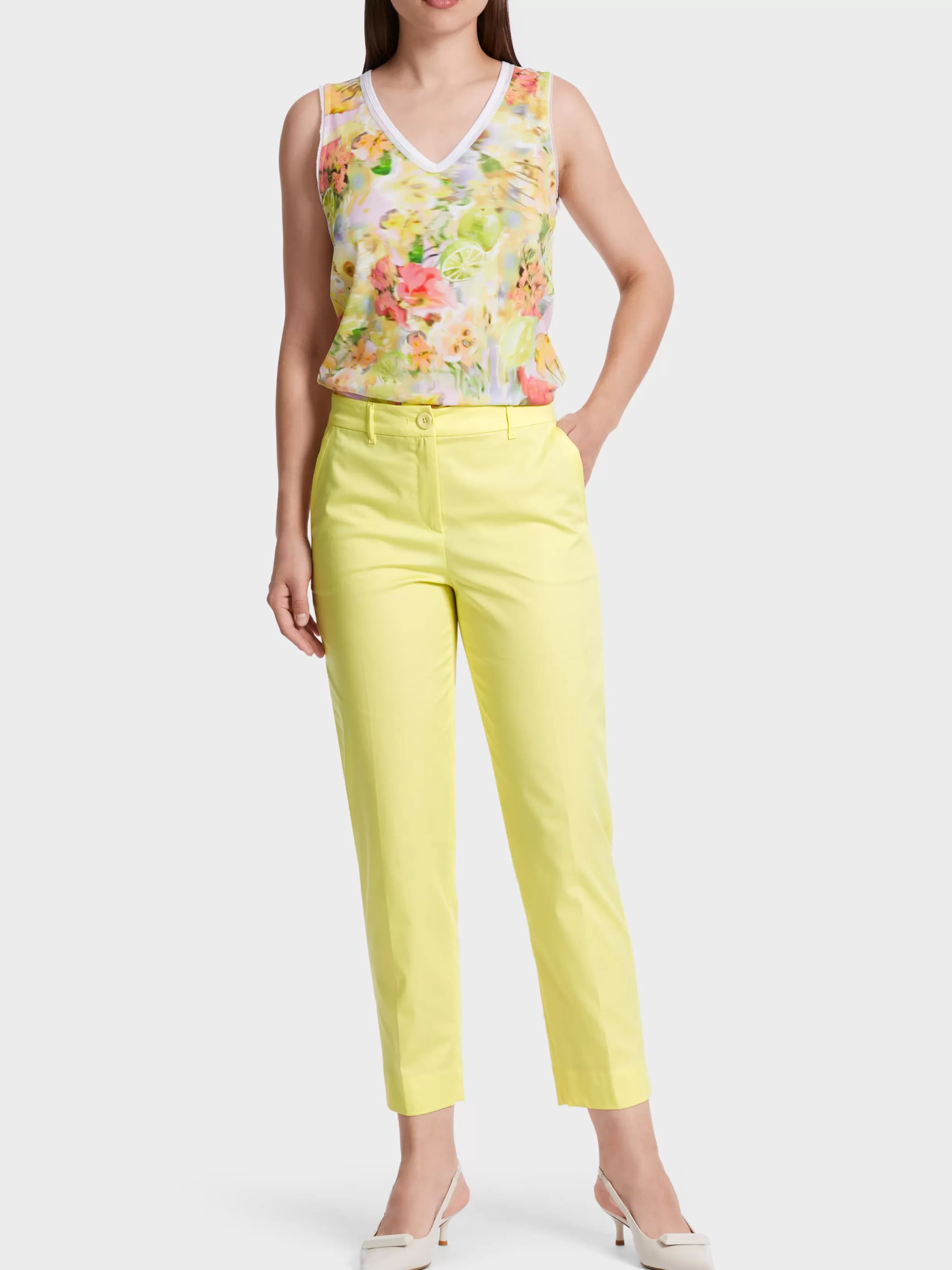 Fashion Marc Cain Sommerliche Hose FUSHUN pale lemon