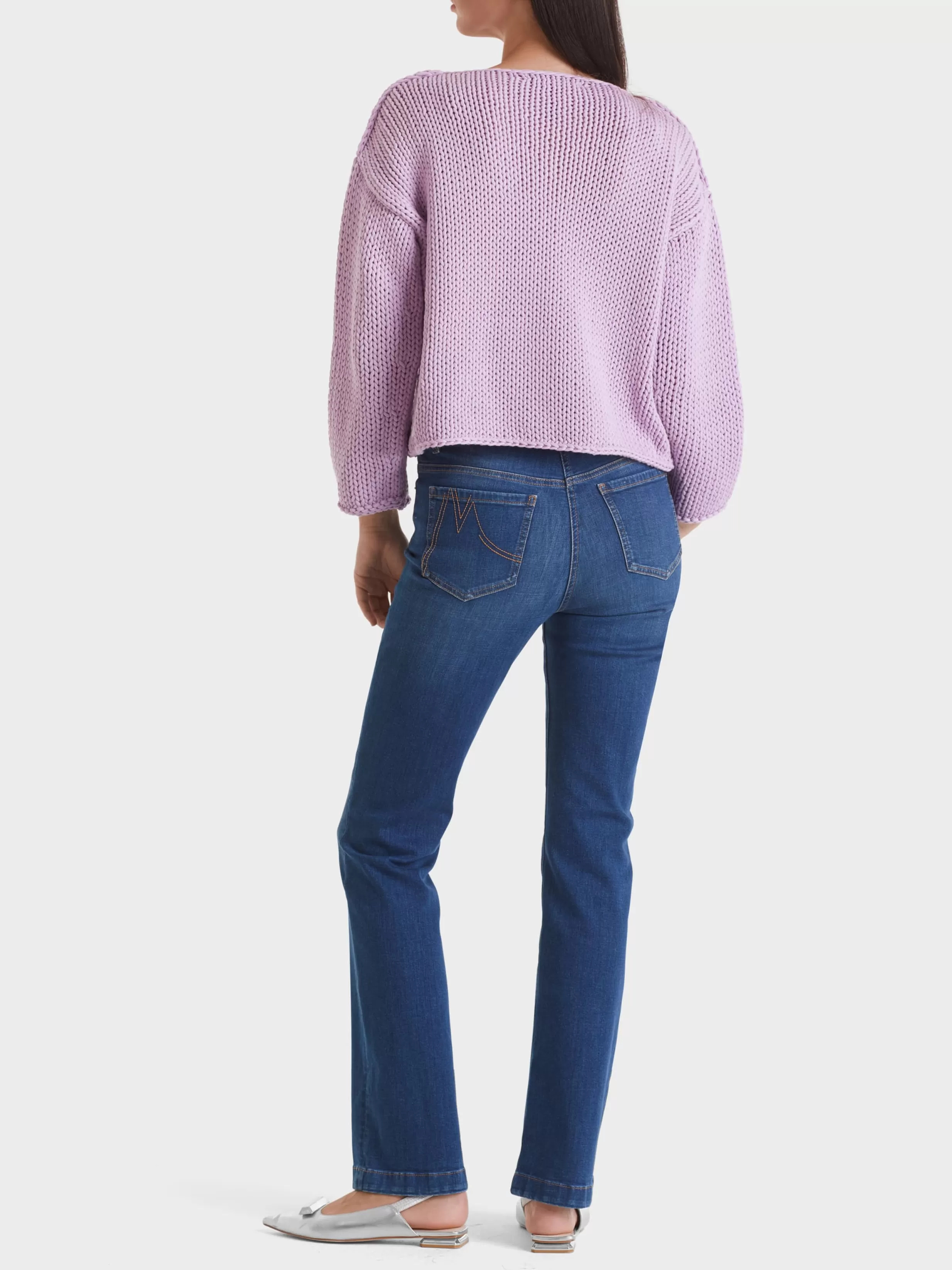 Flash Sale Marc Cain Sweater in Grobstrick Knitted in Germany bright pink lavender