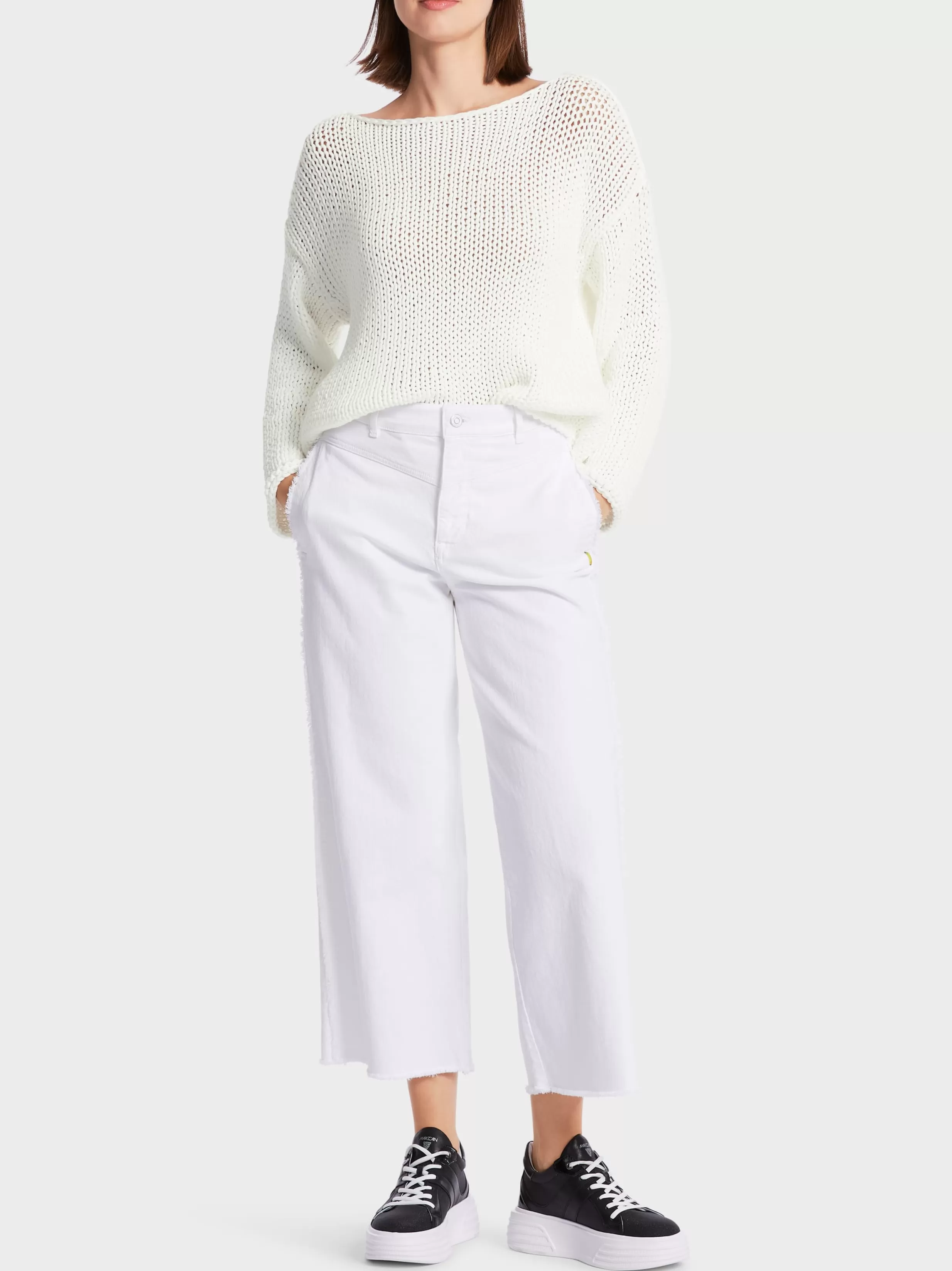 Sale Marc Cain Sweater in Grobstrick Knitted in Germany off-white