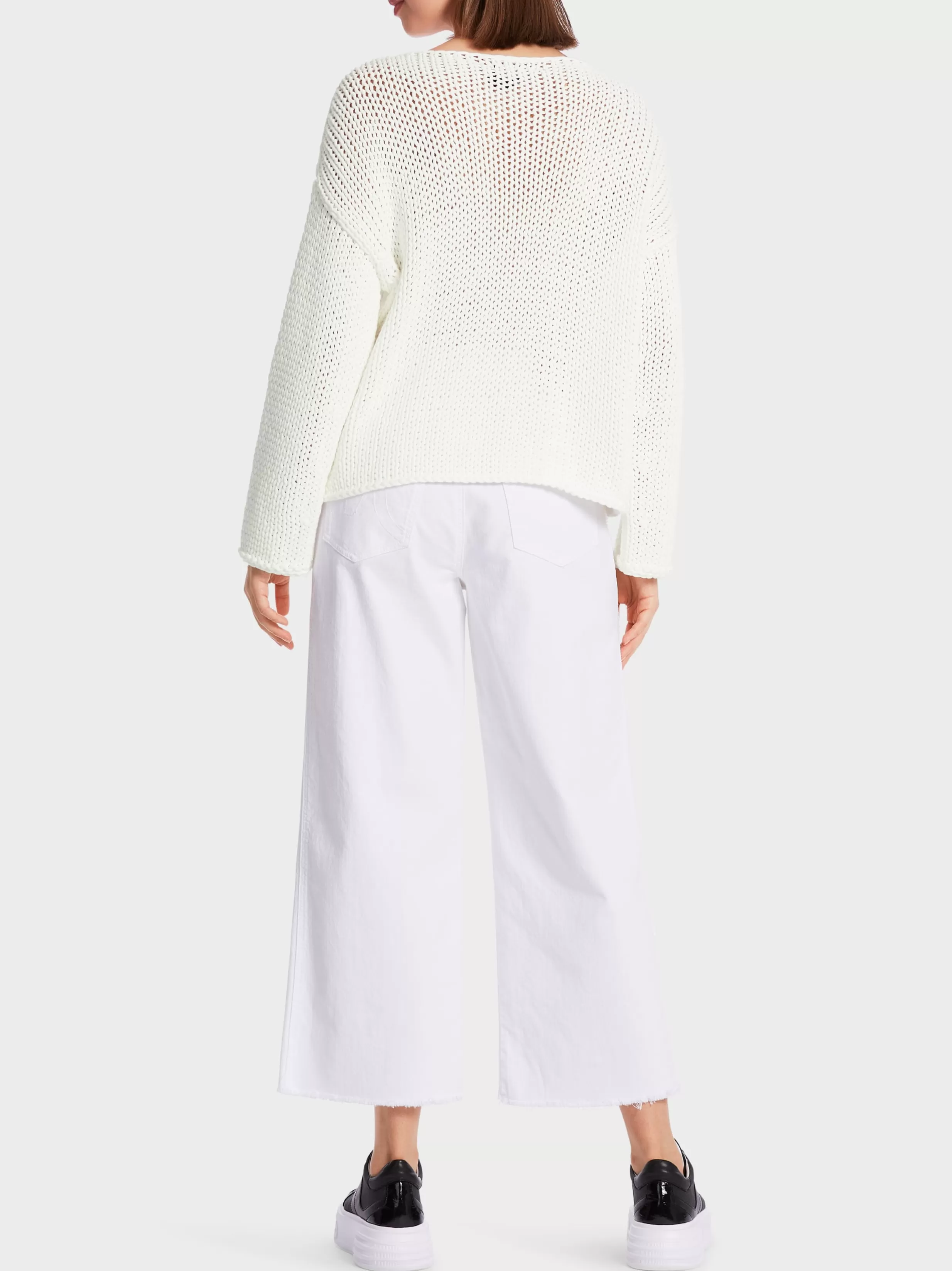 Sale Marc Cain Sweater in Grobstrick Knitted in Germany off-white