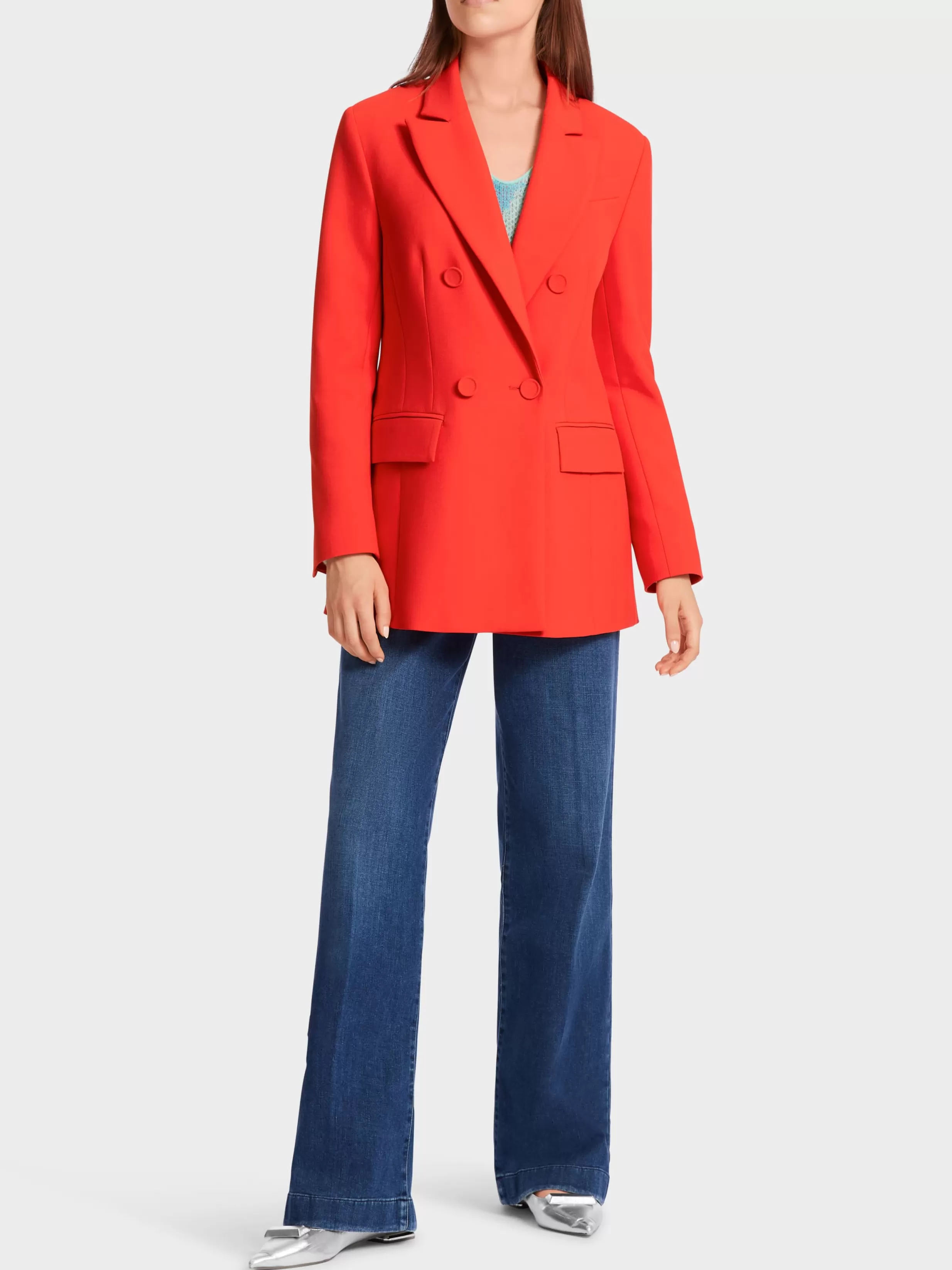 Outlet Marc Cain Taillierter Blazer bright tomato