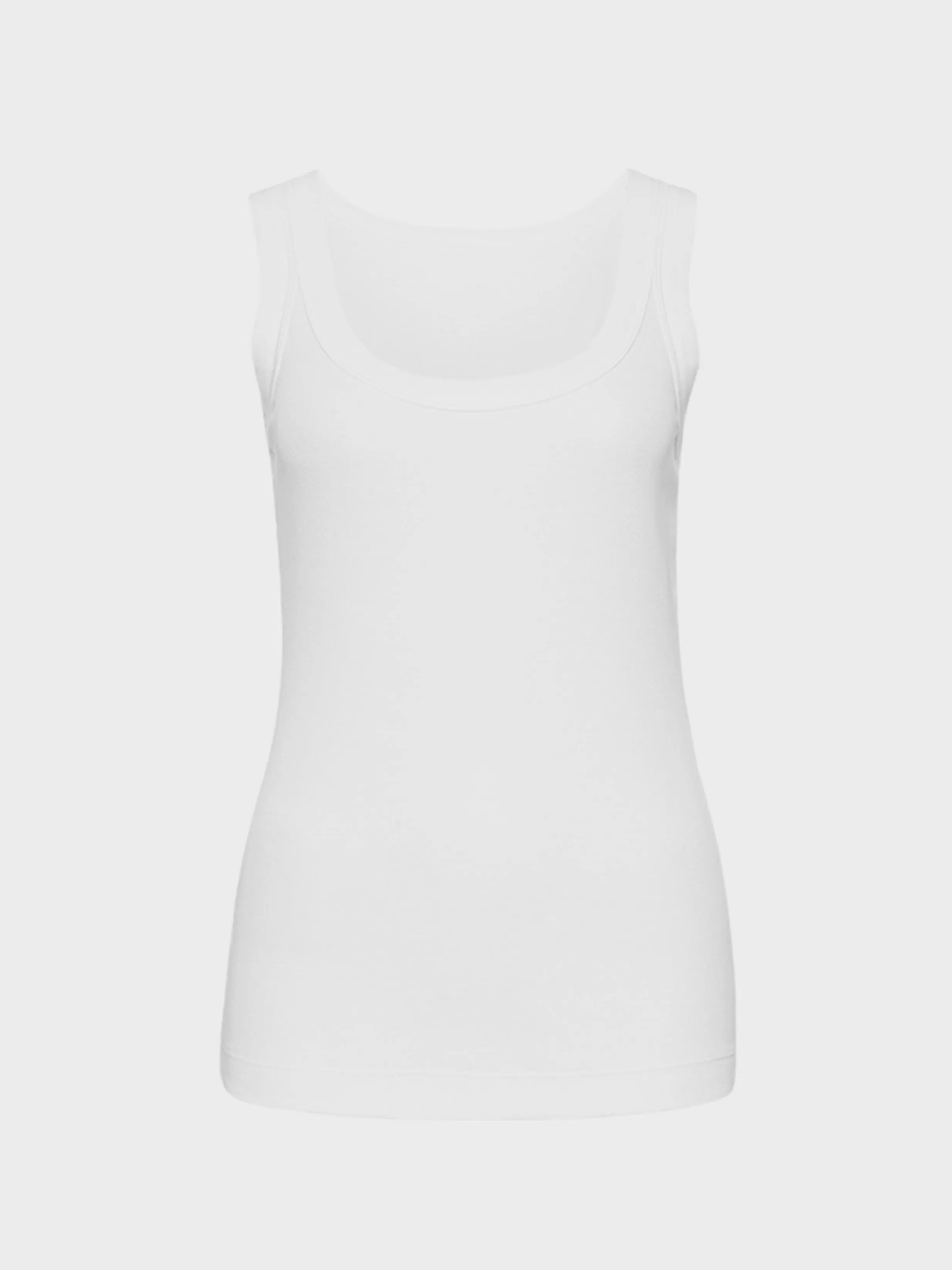 New Marc Cain Tanktop aus Feinripp white