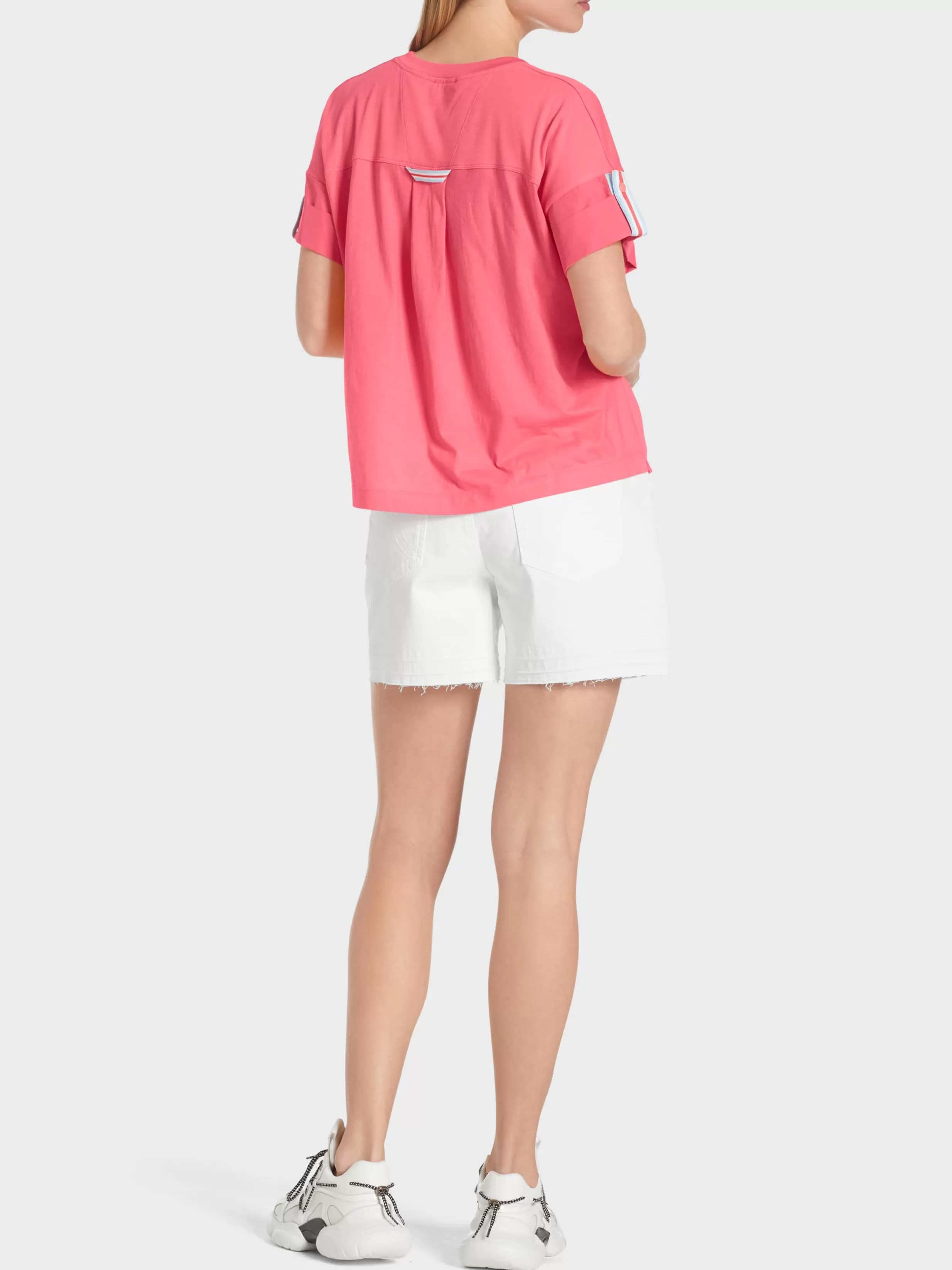 Sale Marc Cain T-Shirt im Materialmix light neon red