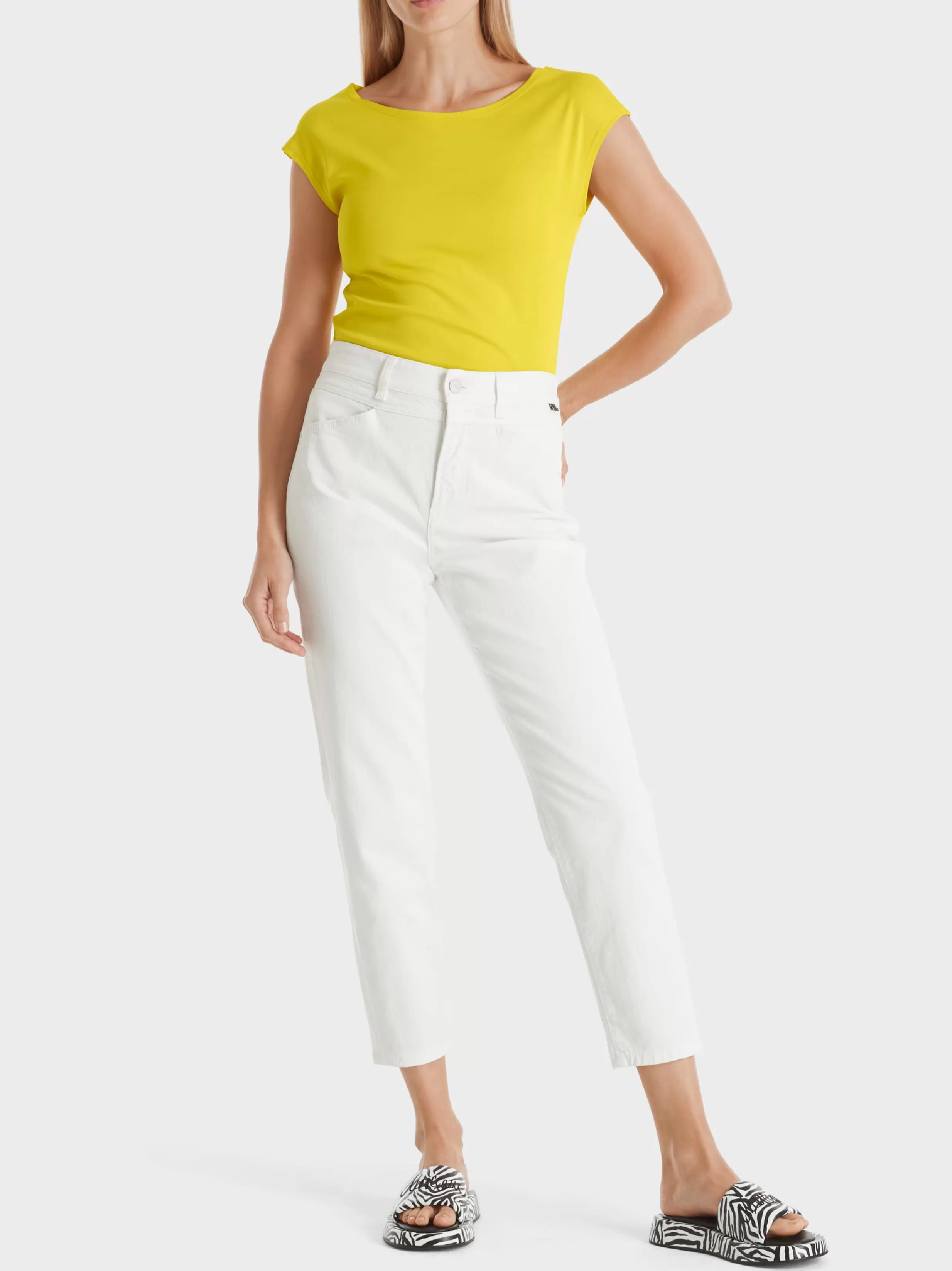 Cheap Marc Cain T-Shirt mit angeschnittenem Arm bright sulphur