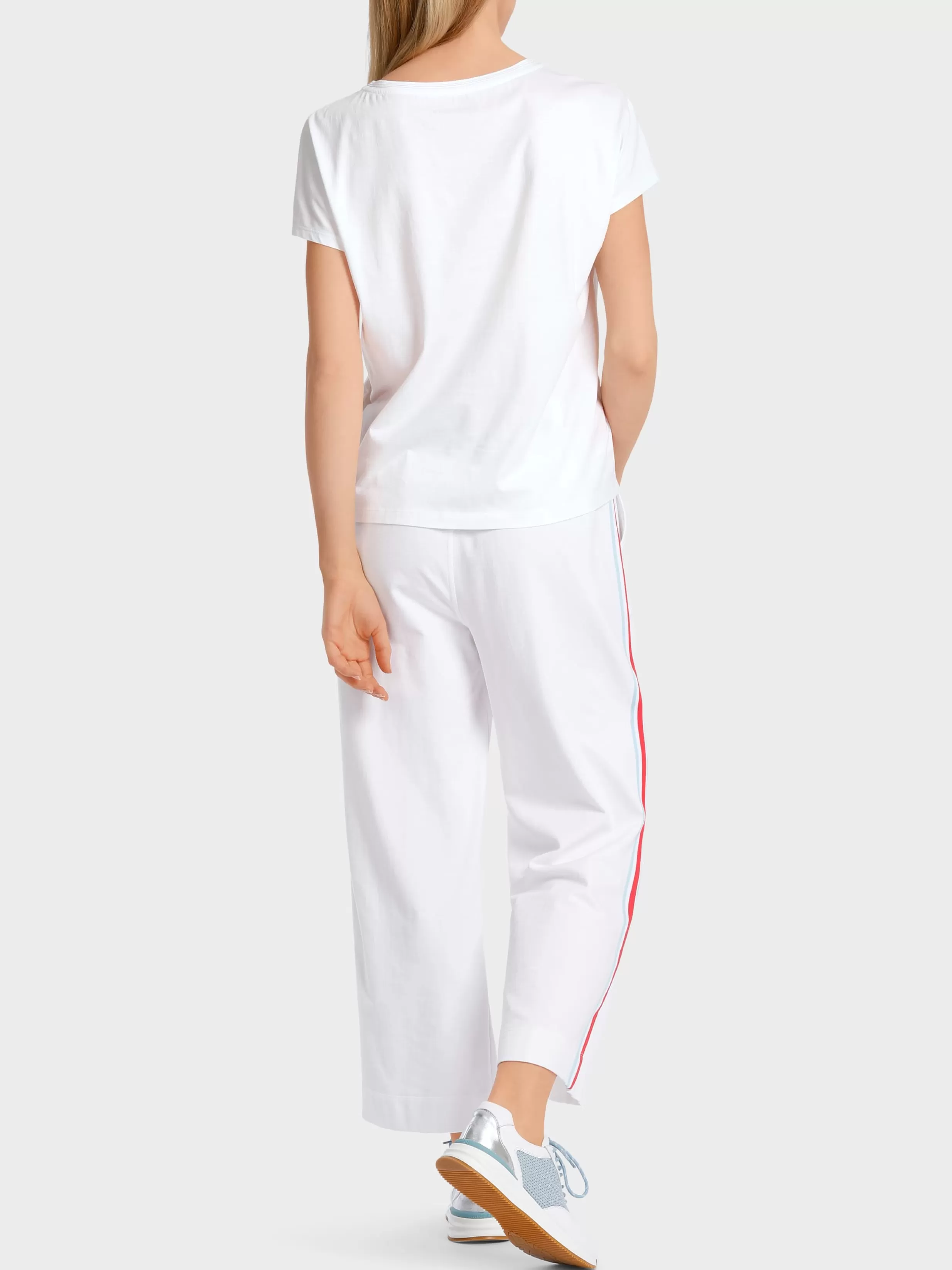 Sale Marc Cain T-Shirt mit platzierter Fischapplikation white