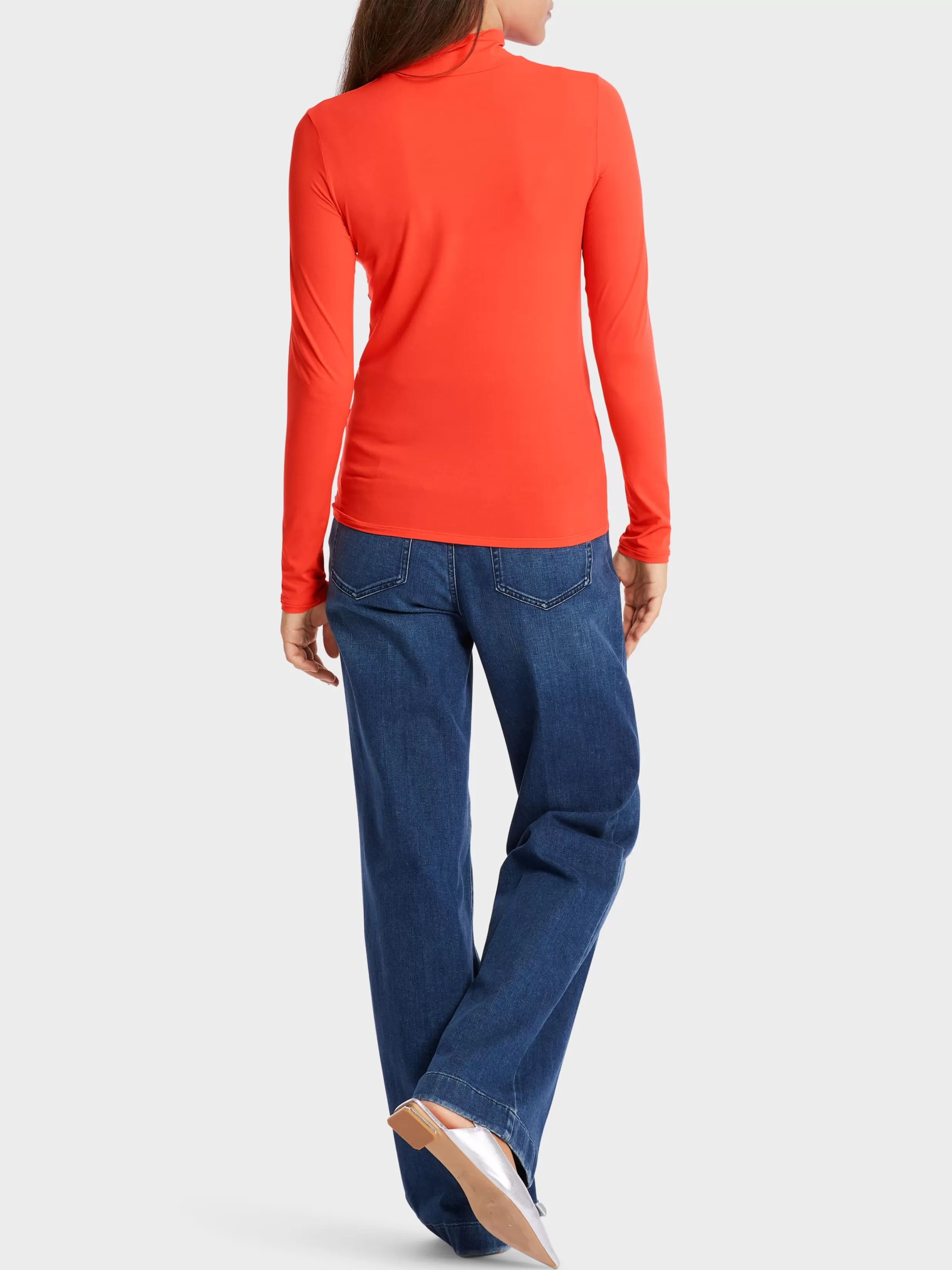 Flash Sale Marc Cain T-Shirt mit Rollkragen bright tomato