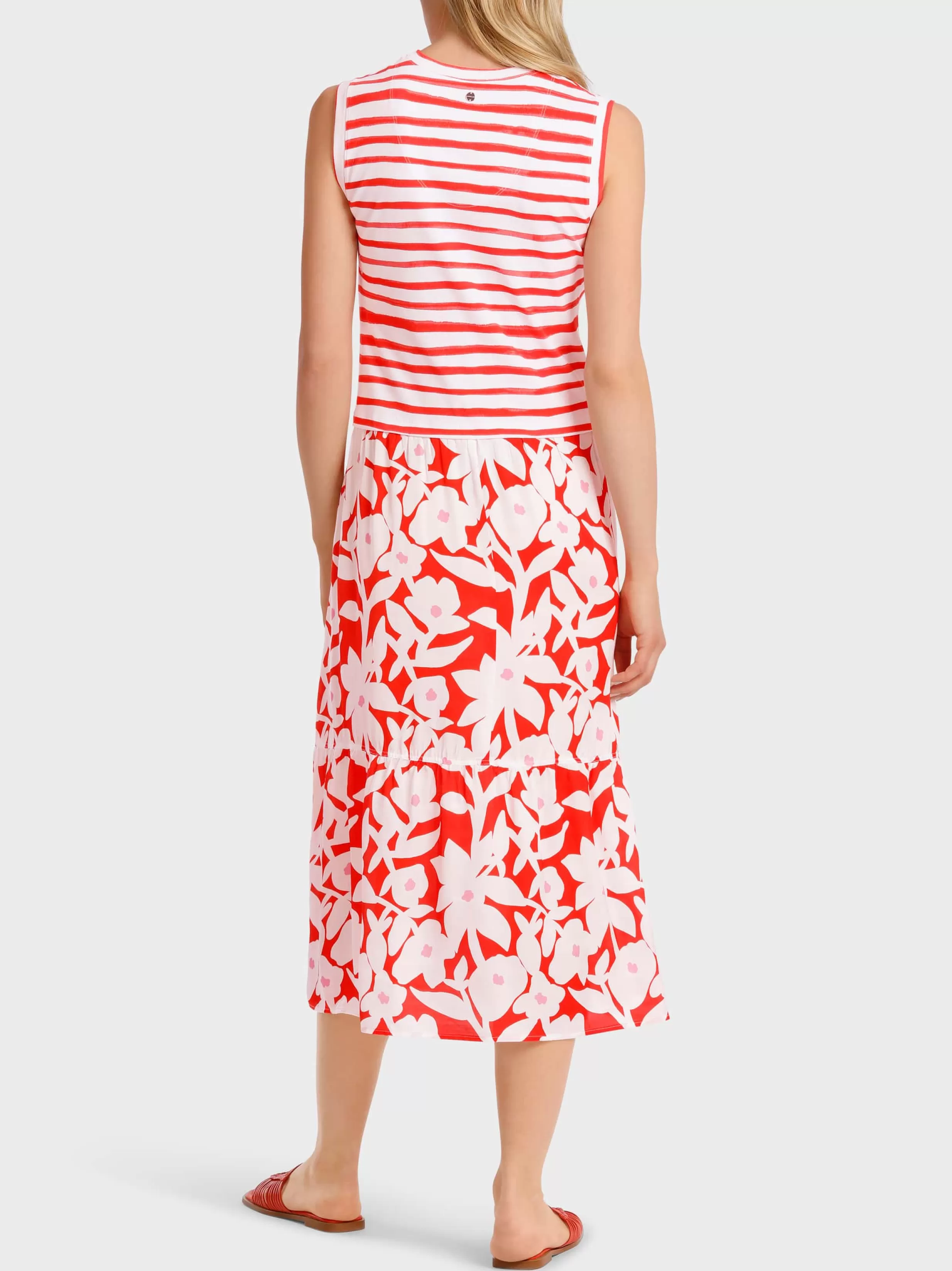 Fashion Marc Cain Two-in-One-Kleid bright tomato