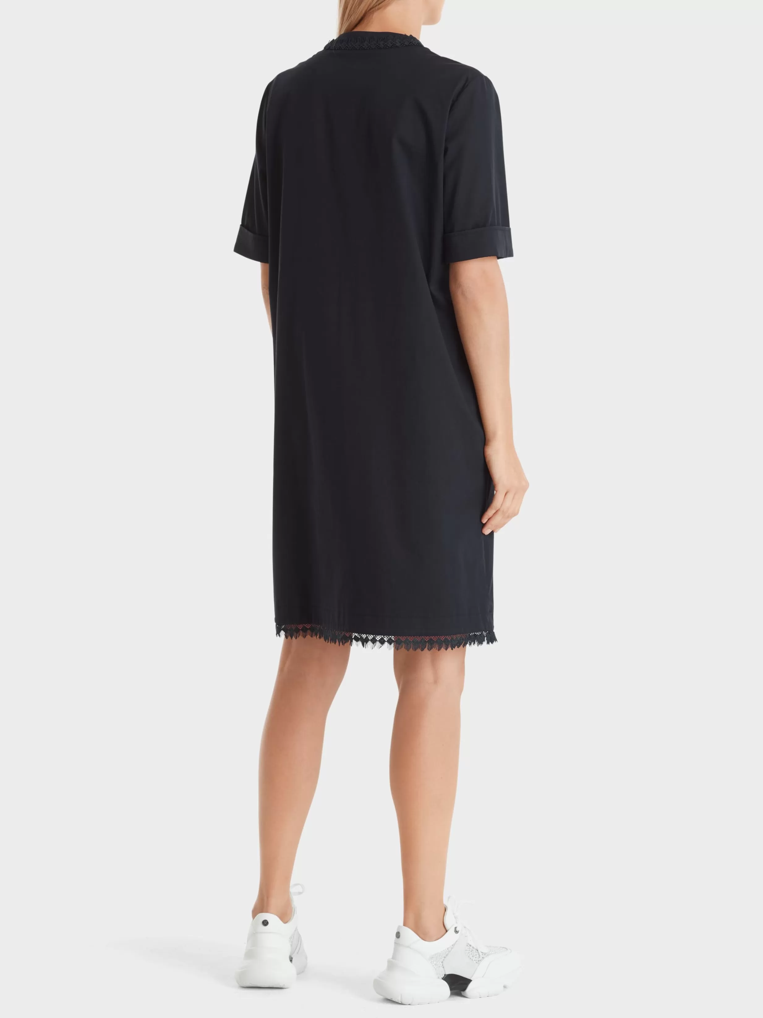 Cheap Marc Cain Uni Tunikakleid mit Spitzendetails midnight blue