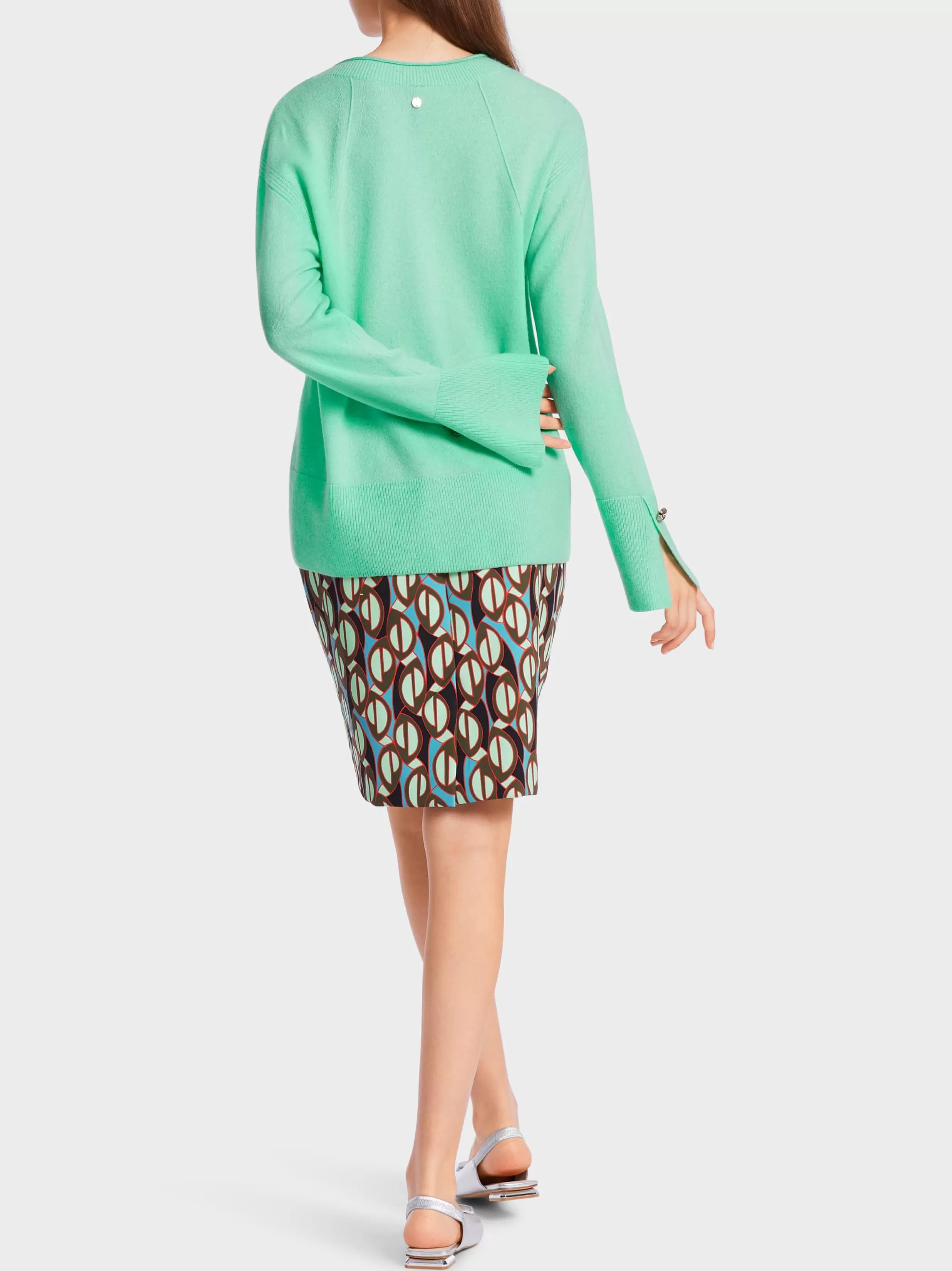 Best Sale Marc Cain V-Neck-Pulli "Rethink Together" soft malachite