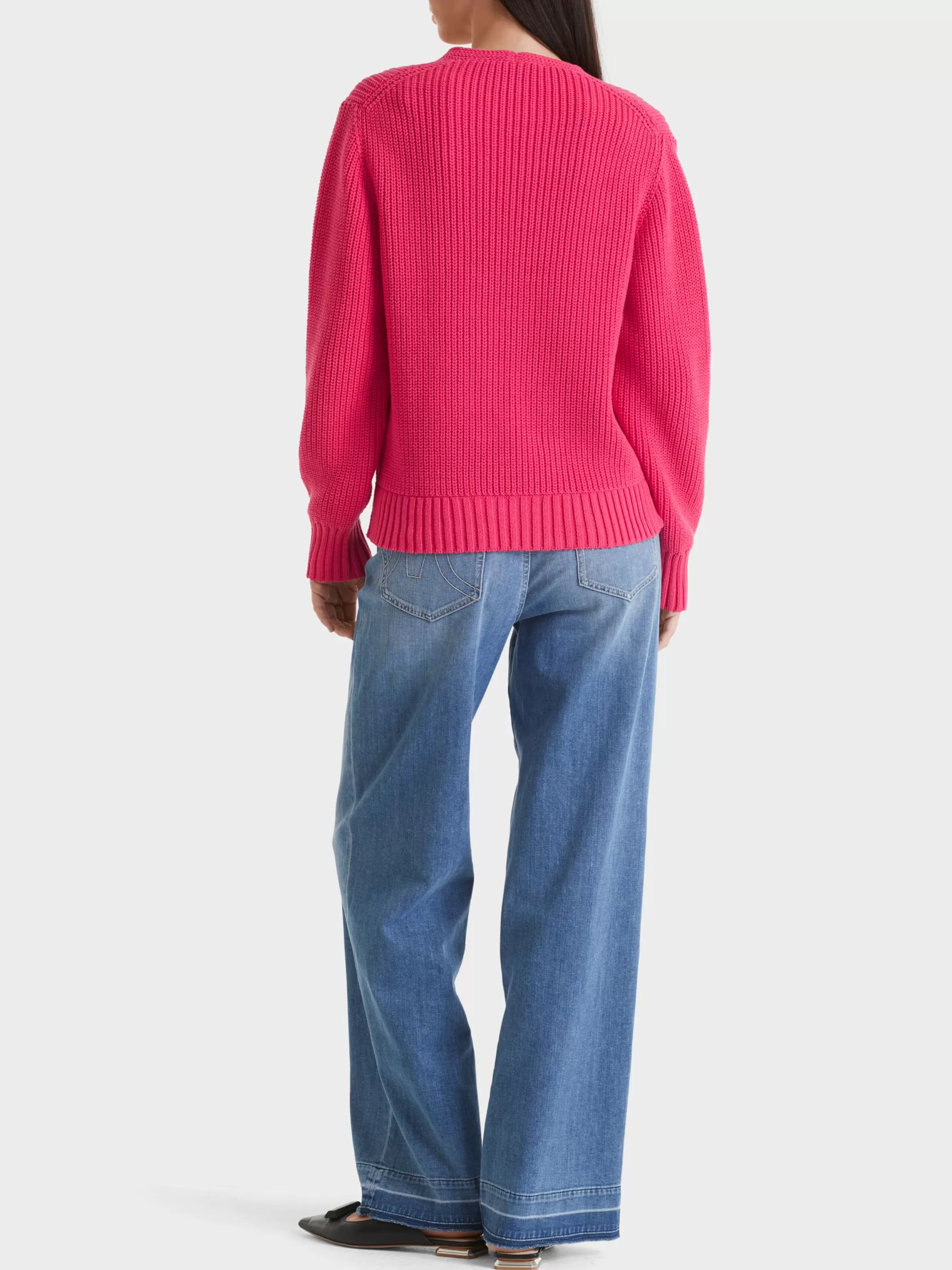 Best Sale Marc Cain V-Neck-Pullover Knitted in Germany super pink