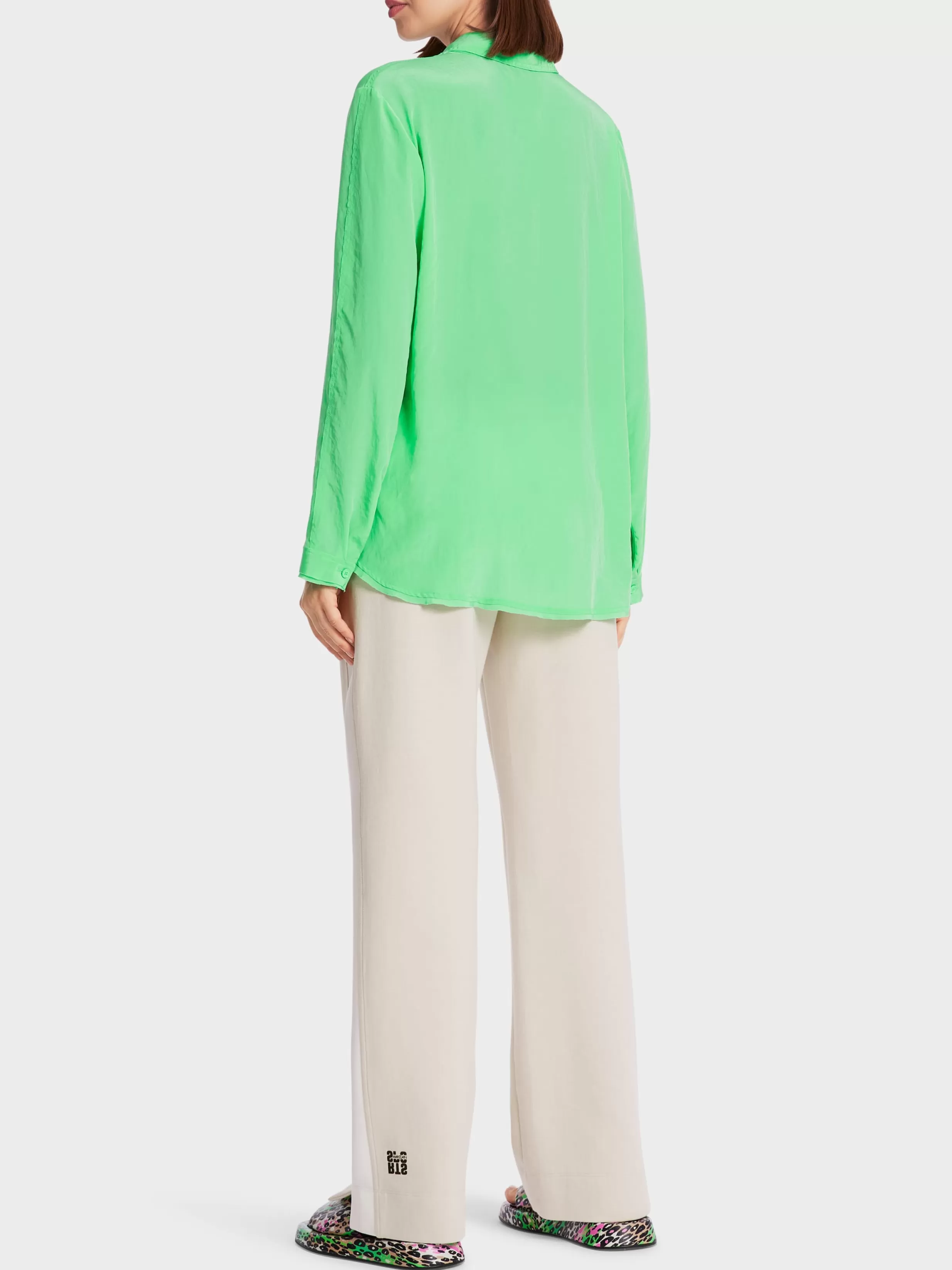 Cheap Marc Cain Weichfallende Hemdbluse in A-Linie new neon green